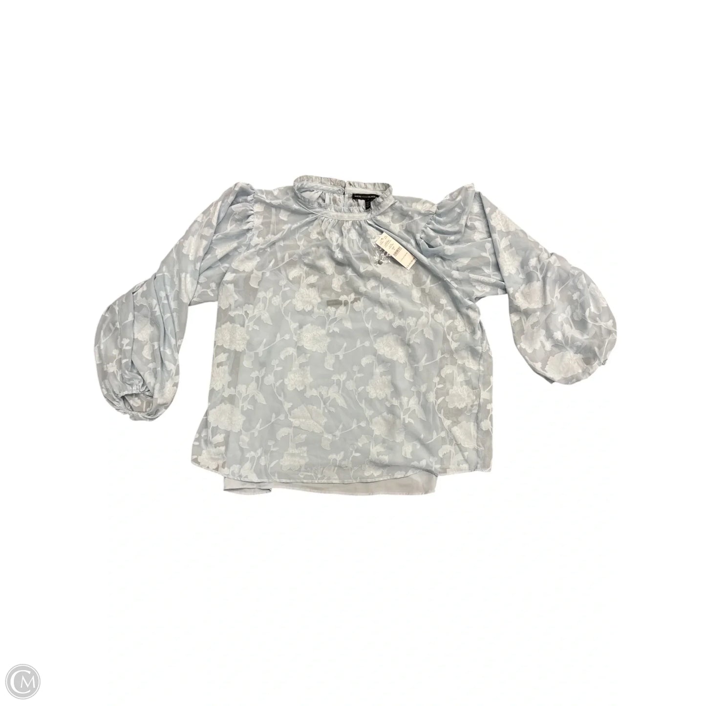 Top Long Sleeve By White House Black Market In Blue, Size: L
