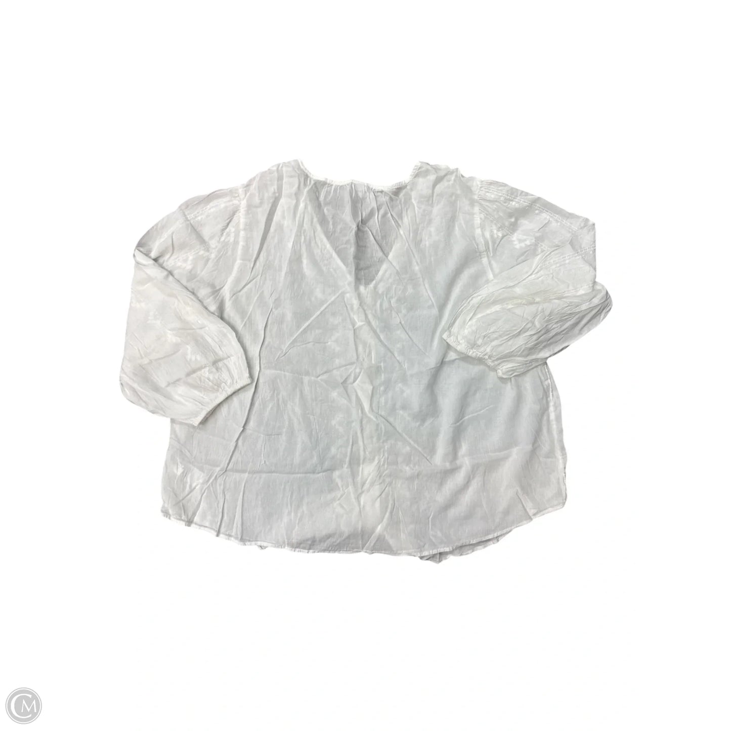 Top 3/4 Sleeve Basic By Old Navy In White, Size: 1x