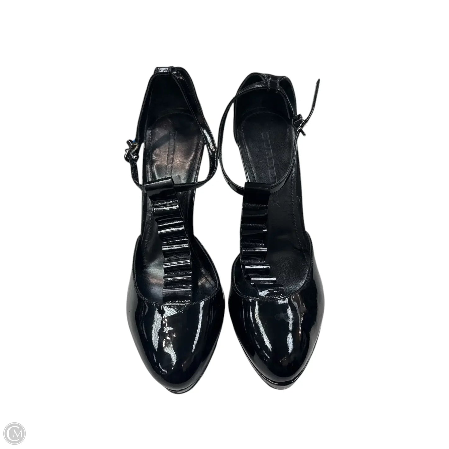 Shoes Luxury Designer By Burberry In Black, Size: 7.5