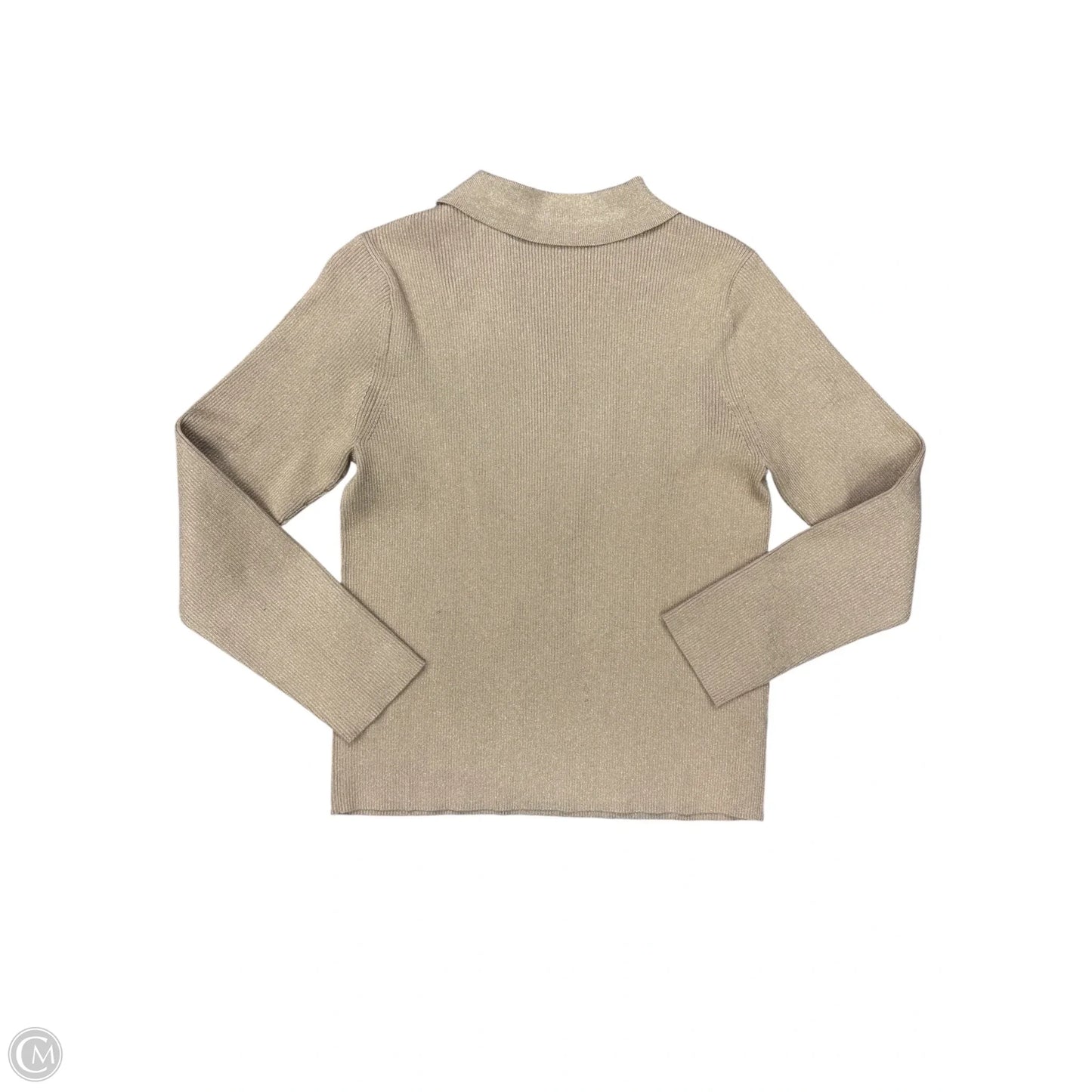 Top Long Sleeve By Tommy Hilfiger In Gold, Size: Xl