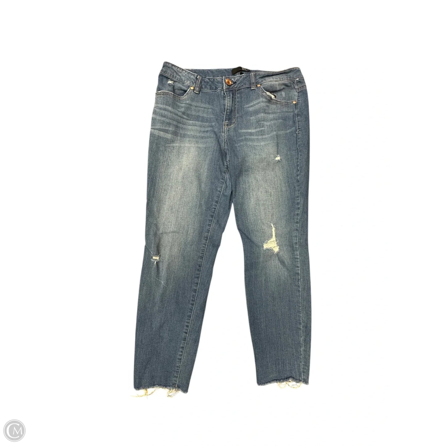 Jeans Cropped By 1822 Denim In Blue Denim, Size: 16