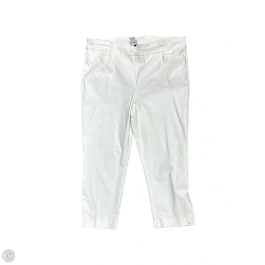 Pants Cropped By Chicos In White, Size: 18