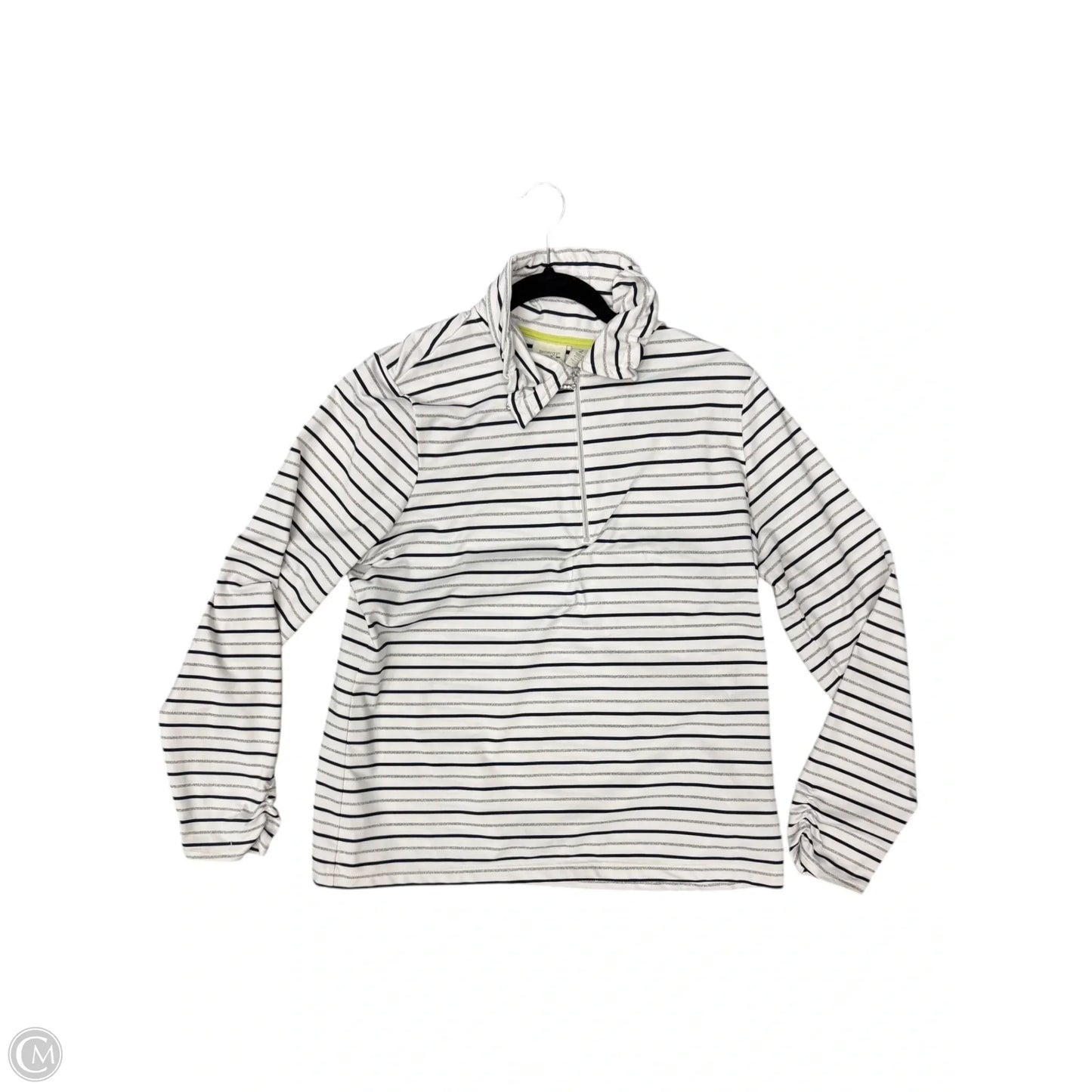 Athletic Sweatshirt Collar By Zenergy By Chicos In White, Size: 2x