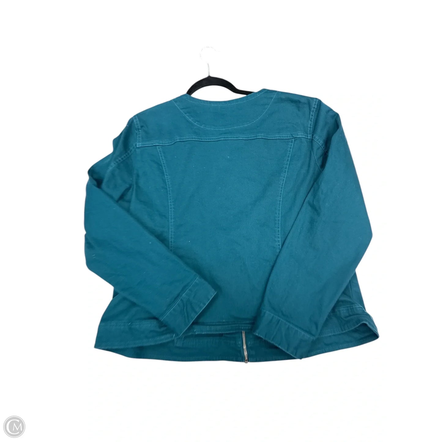 Jacket Denim By Christopher And Banks In Green, Size: Xl