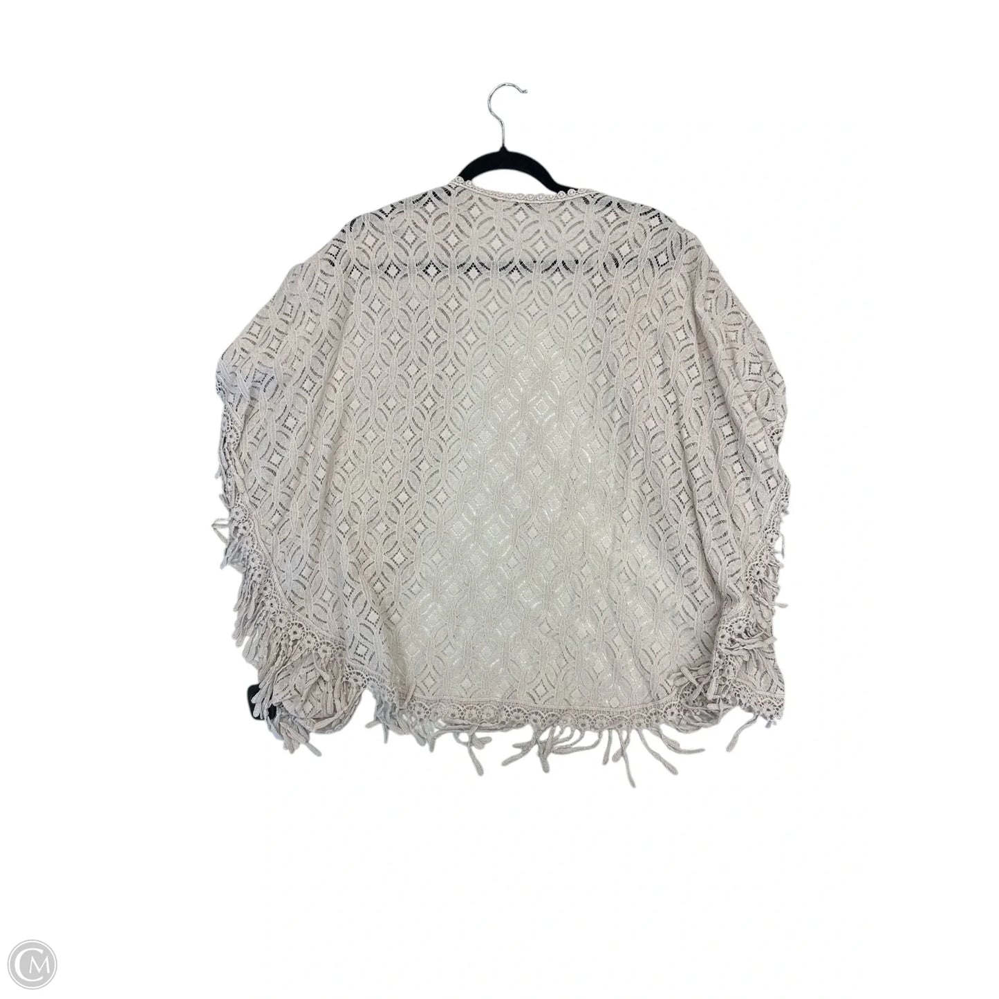 Shawl By Clothes Mentor In Cream