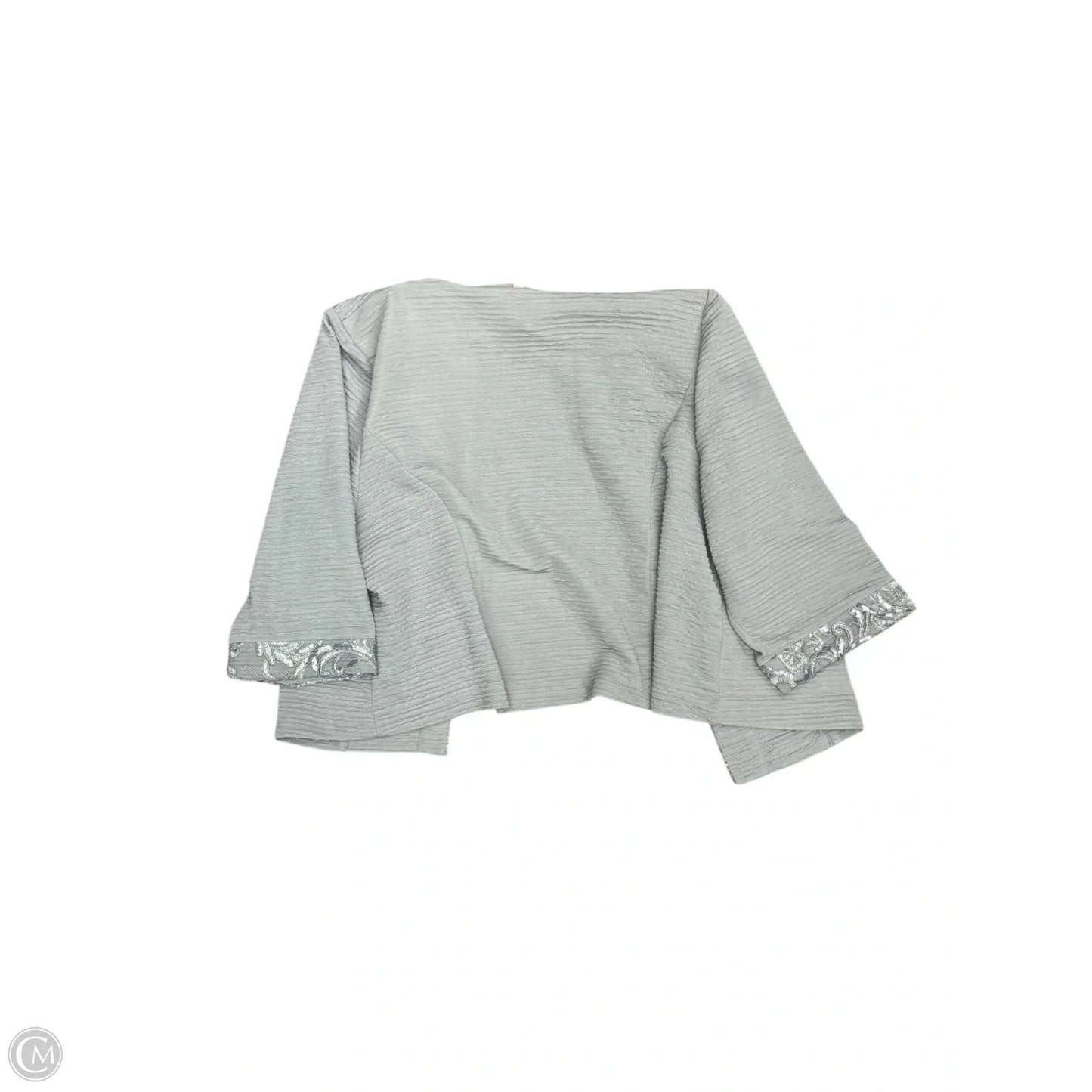 Cardigan By Clothes Mentor In Grey, Size: 2x