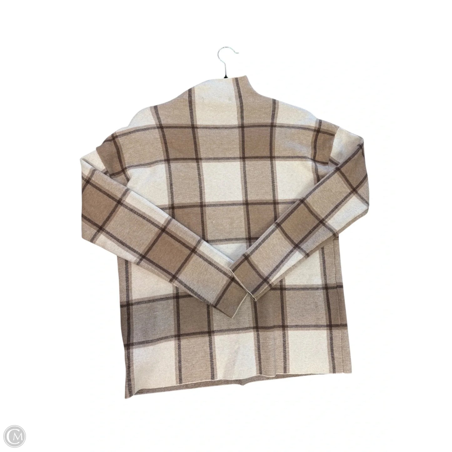 Top Long Sleeve By Tahari By Arthur Levine In Brown, Size: S