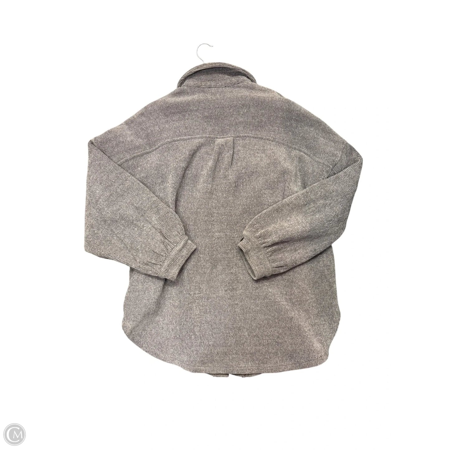 Jacket Shirt By White Birch In Grey, Size: Xl