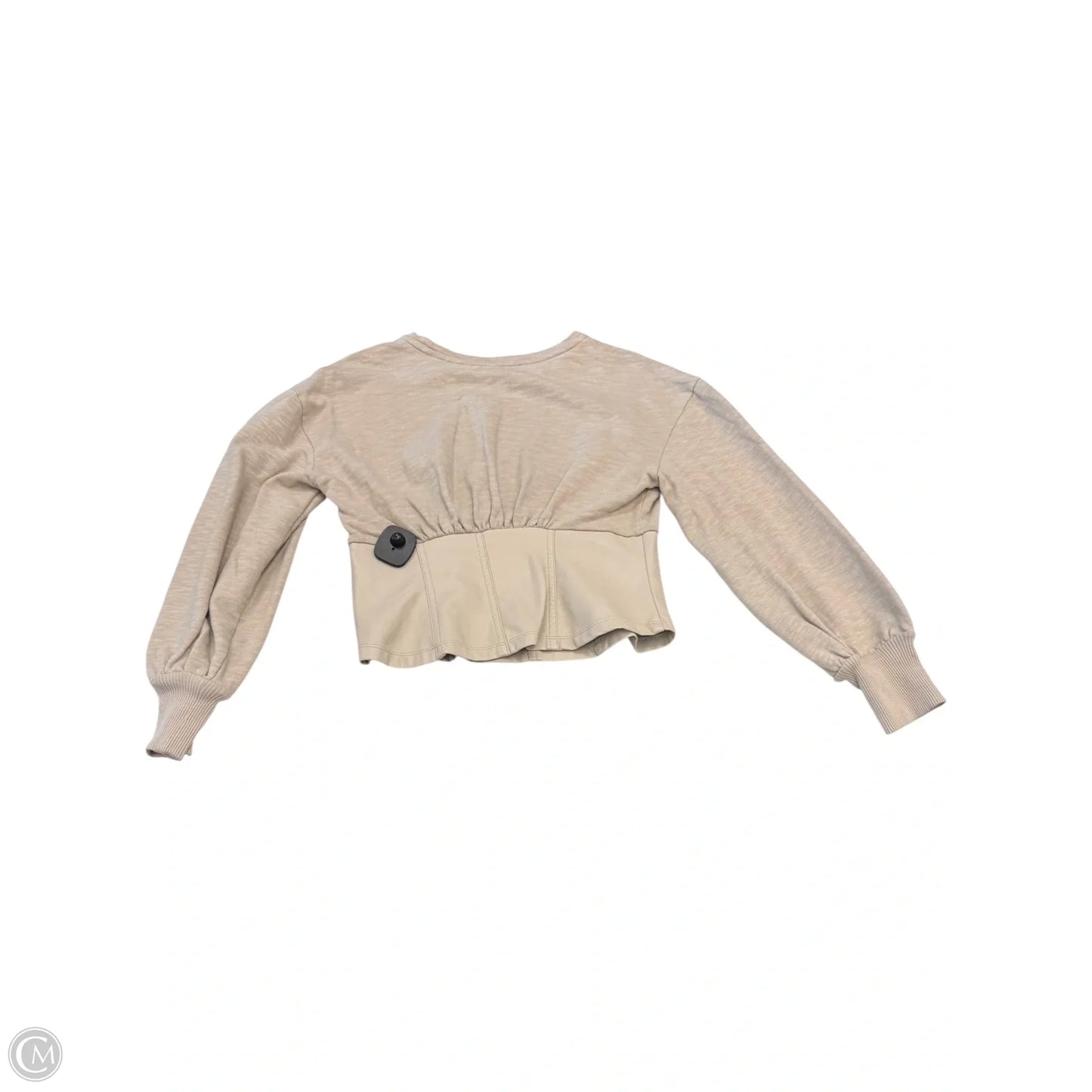 Top Long Sleeve By Pilcro In Beige, Size: M