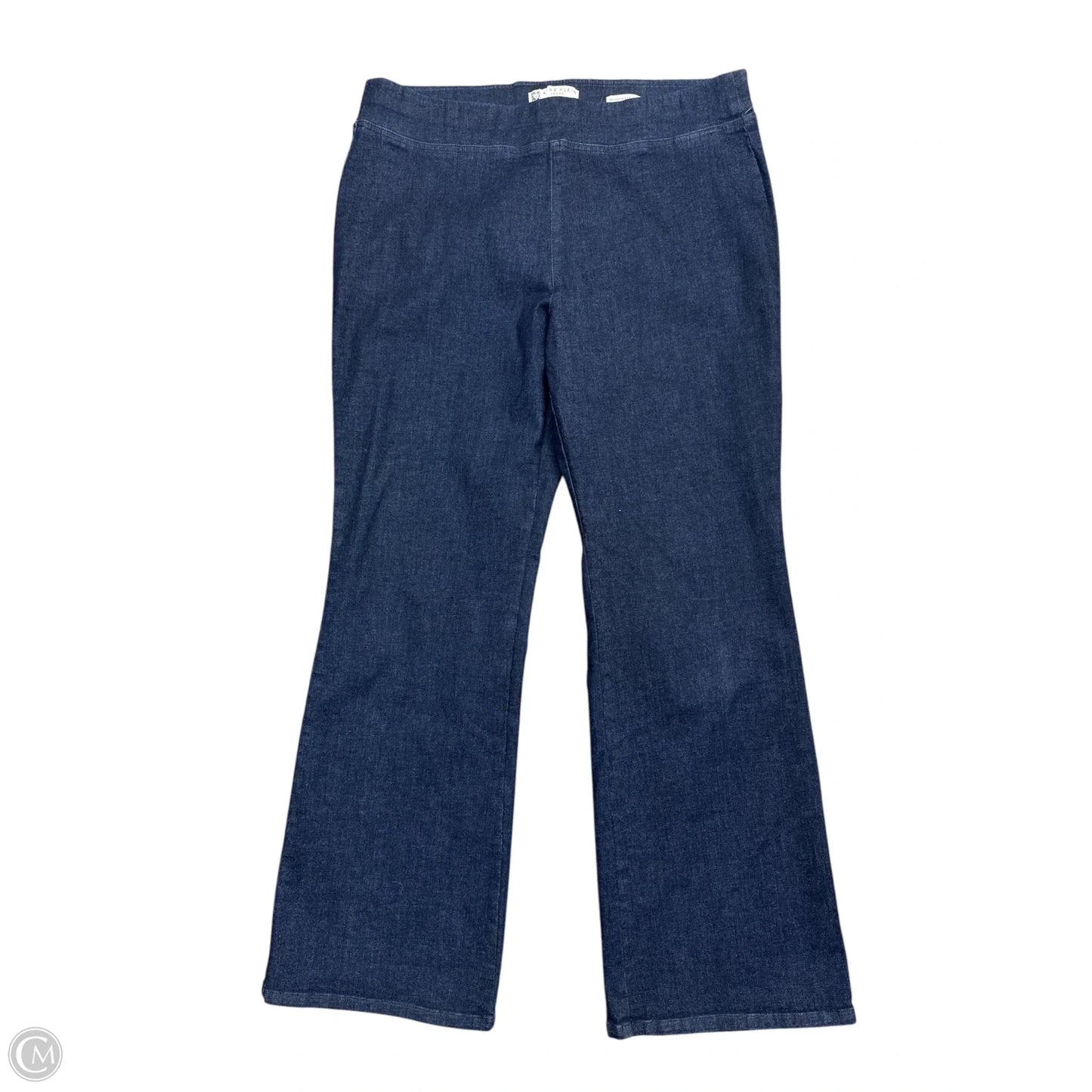 Jeans Wide Leg By Anne Klein In Blue Denim, Size: 16