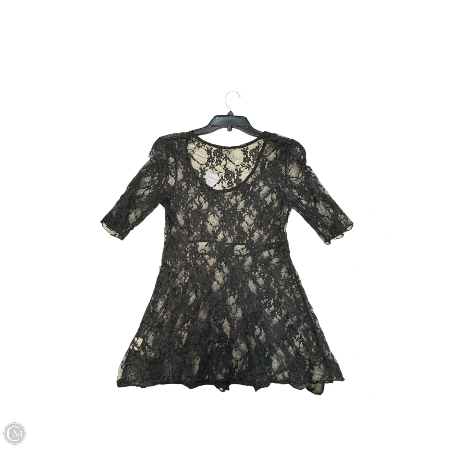 Top Short Sleeve By Bke In Black, Size: M