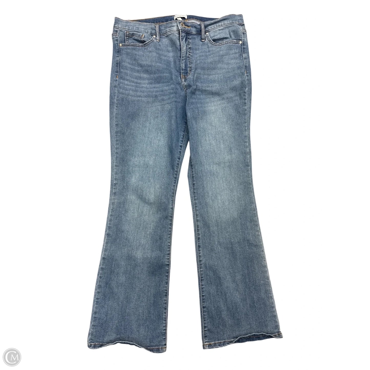 Jeans Straight By Jessica Simpson In Blue Denim, Size: 14