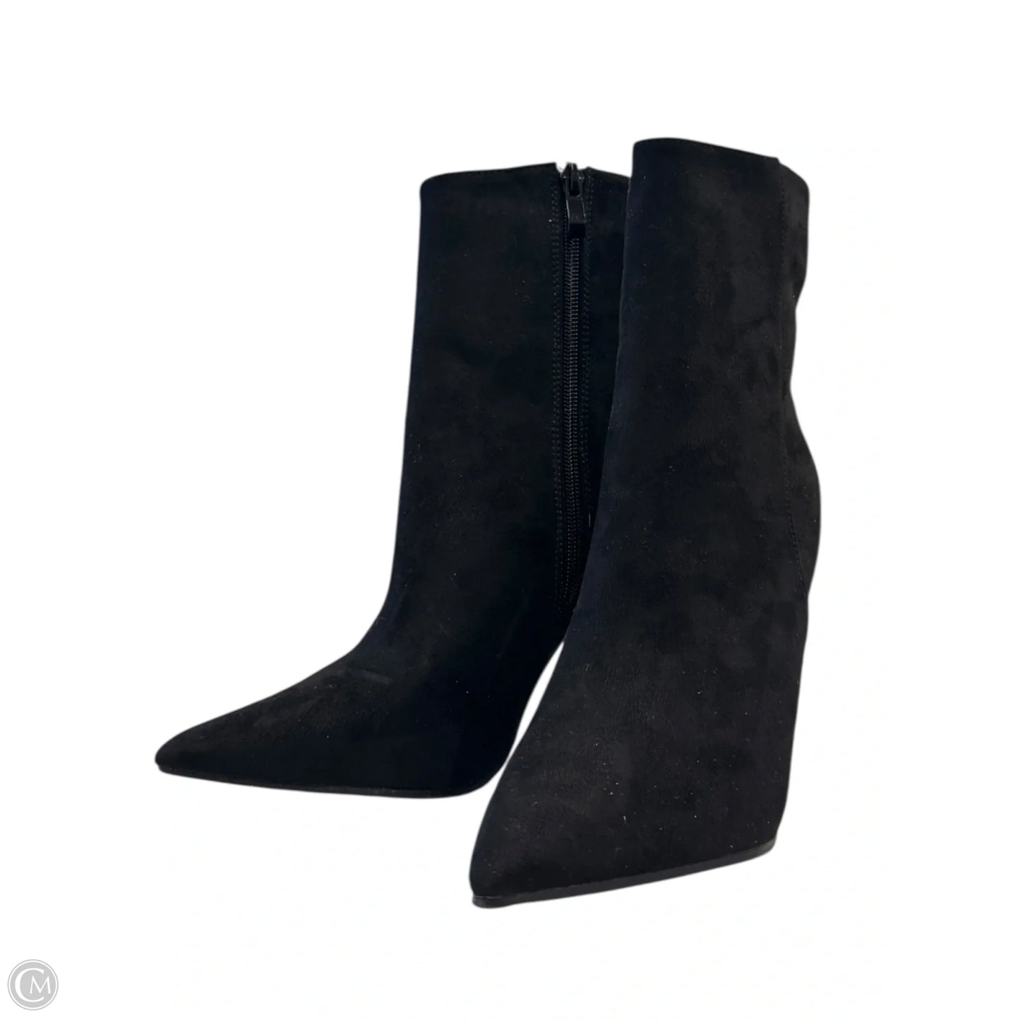 Boots Ankle Heels By Wild Diva In Black, Size: 6.5