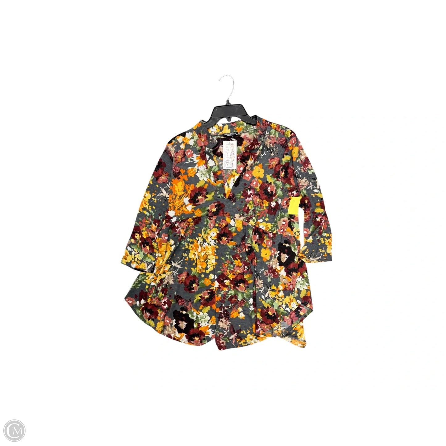 Top 3/4 Sleeve By Heimish Usa In Floral Print, Size: M