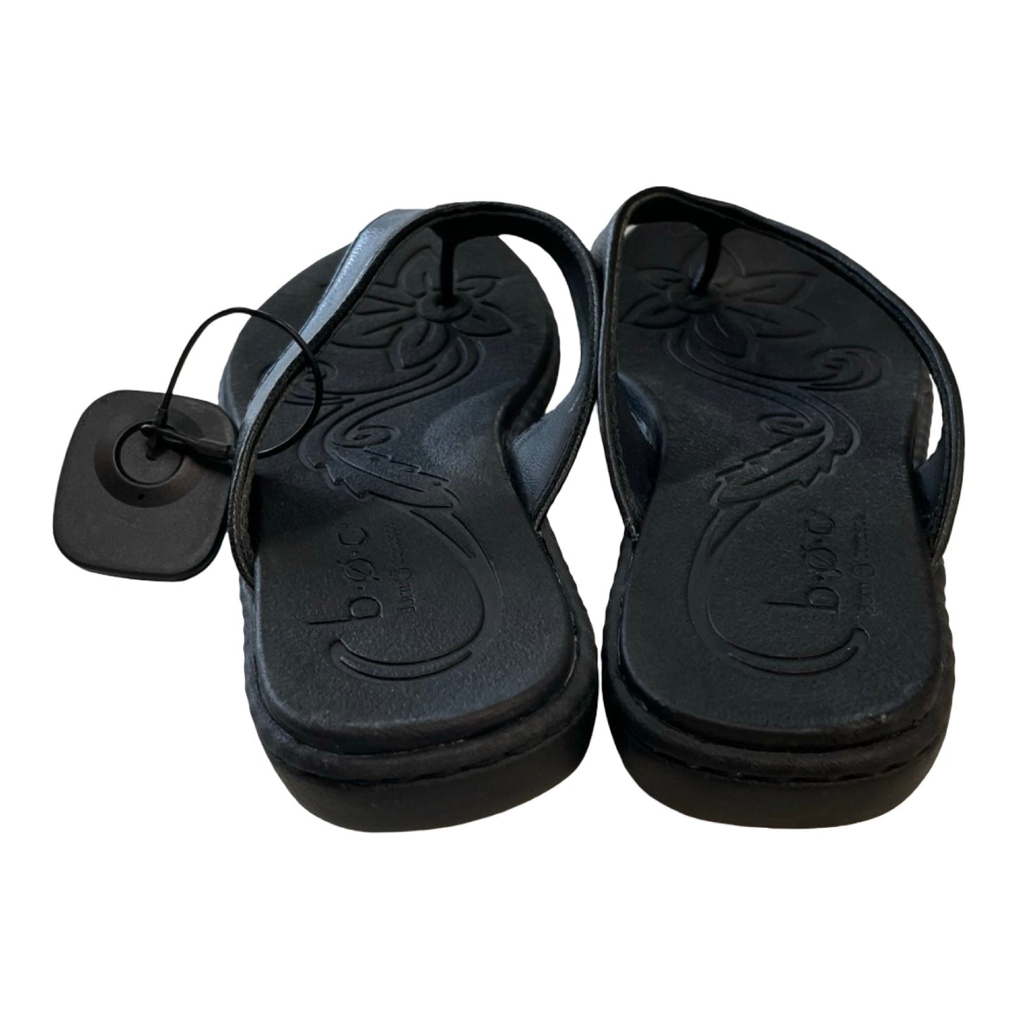 Sandals Flip Flops By Boc In Black, Size:9.5