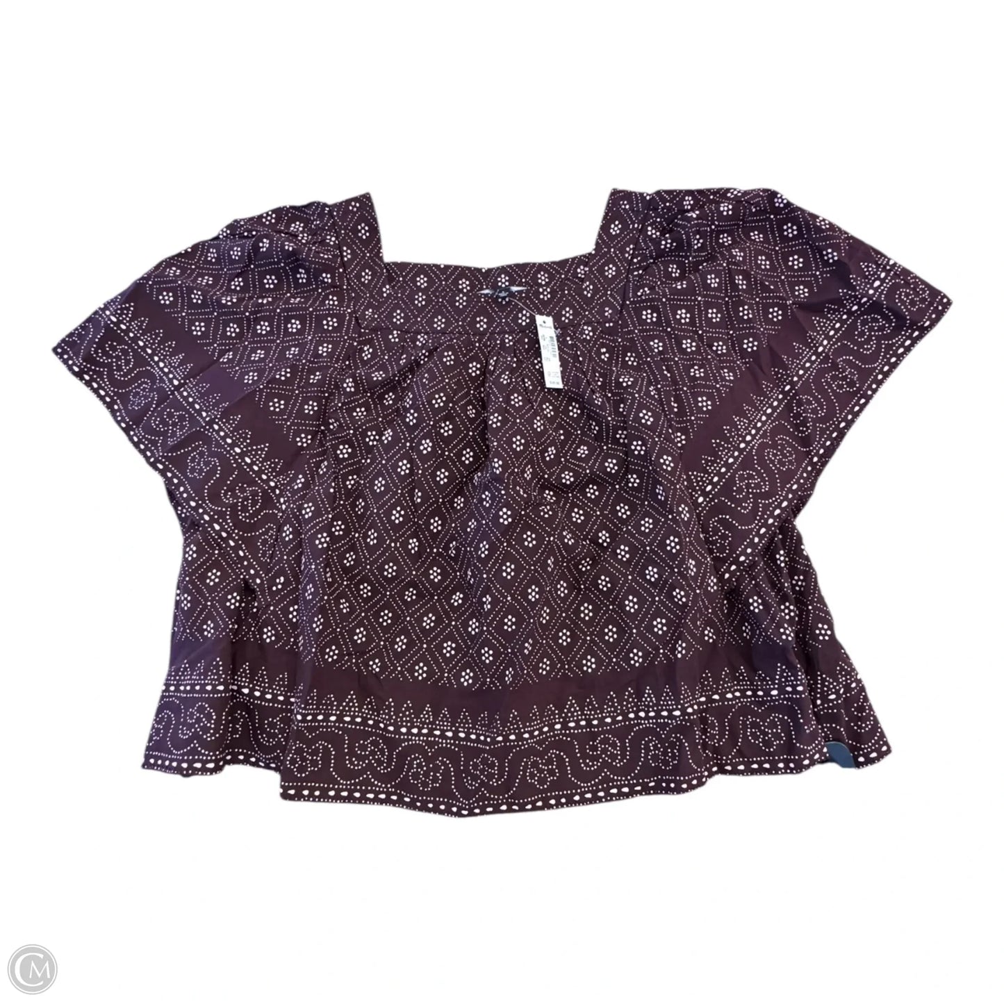 Top Short Sleeve By Madewell In Purple, Size: S