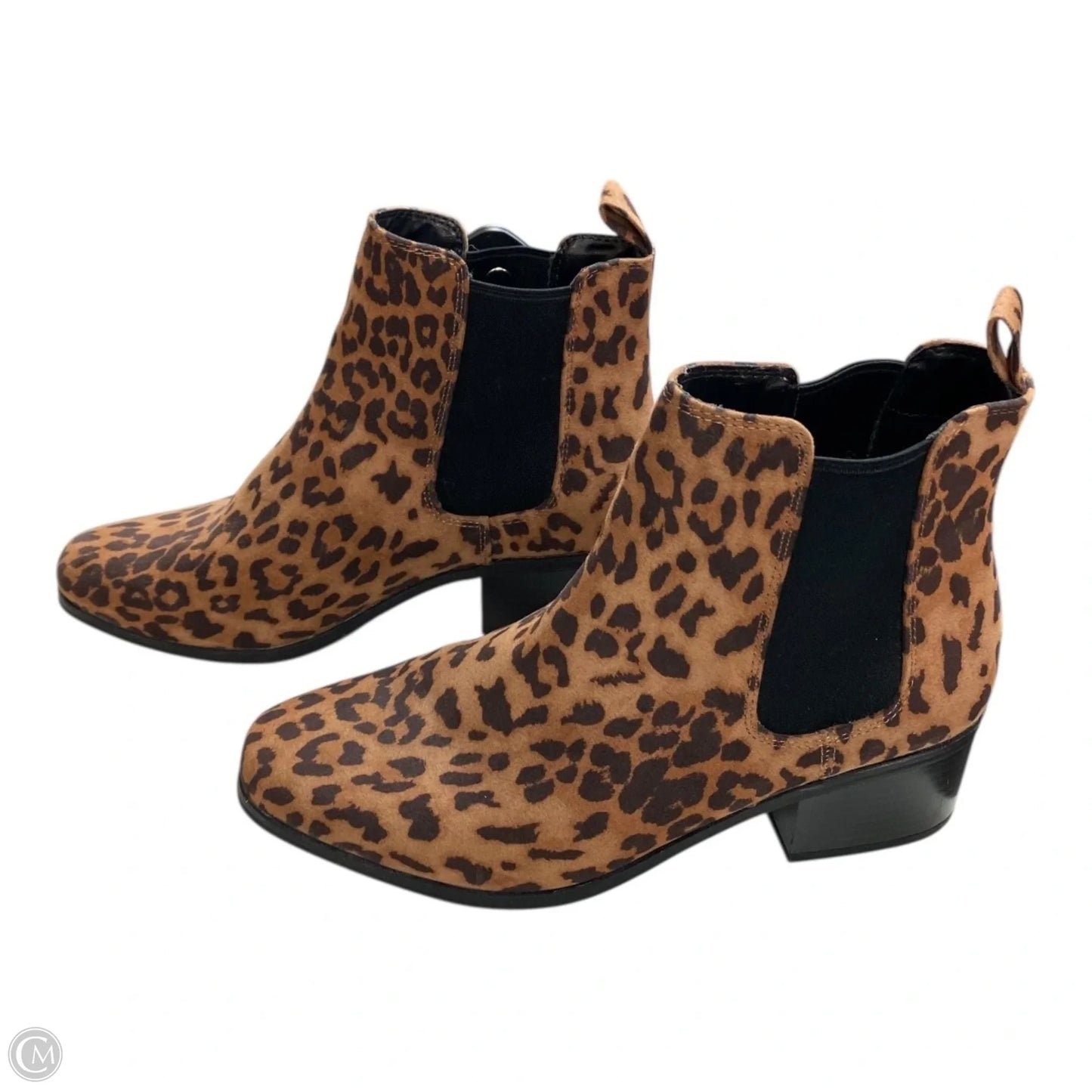 Boots Ankle Heels By A New Day In Animal Print, Size: 8