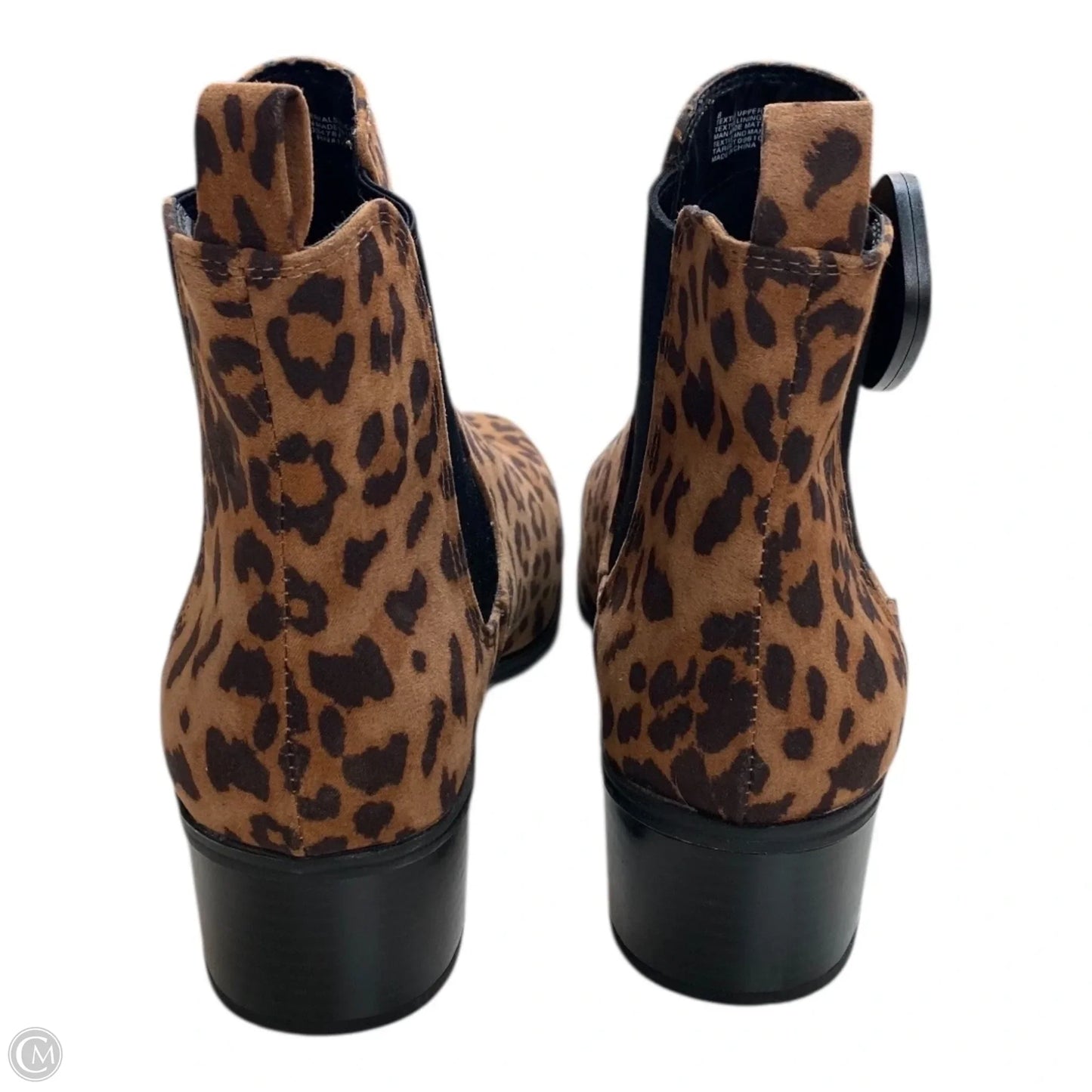 Boots Ankle Heels By A New Day In Animal Print, Size: 8