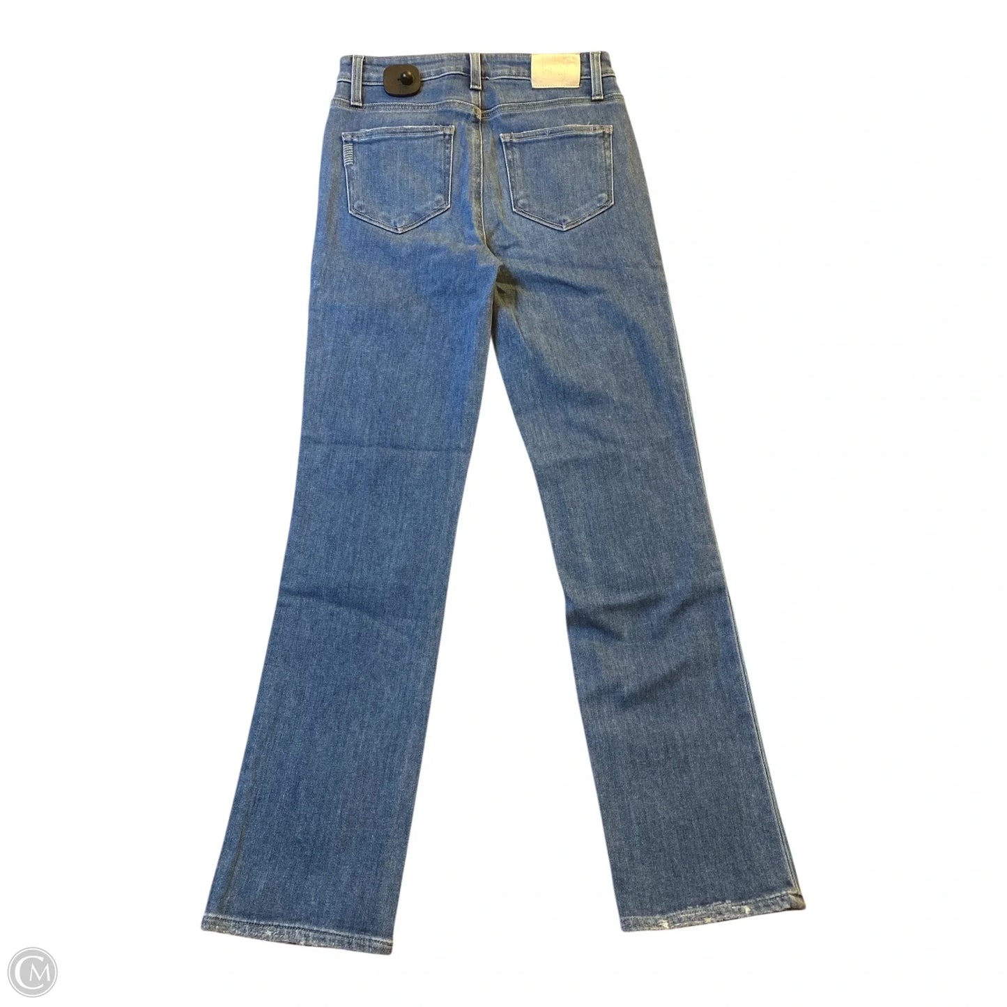 Jeans Straight By Paige In Blue Denim, Size: 4