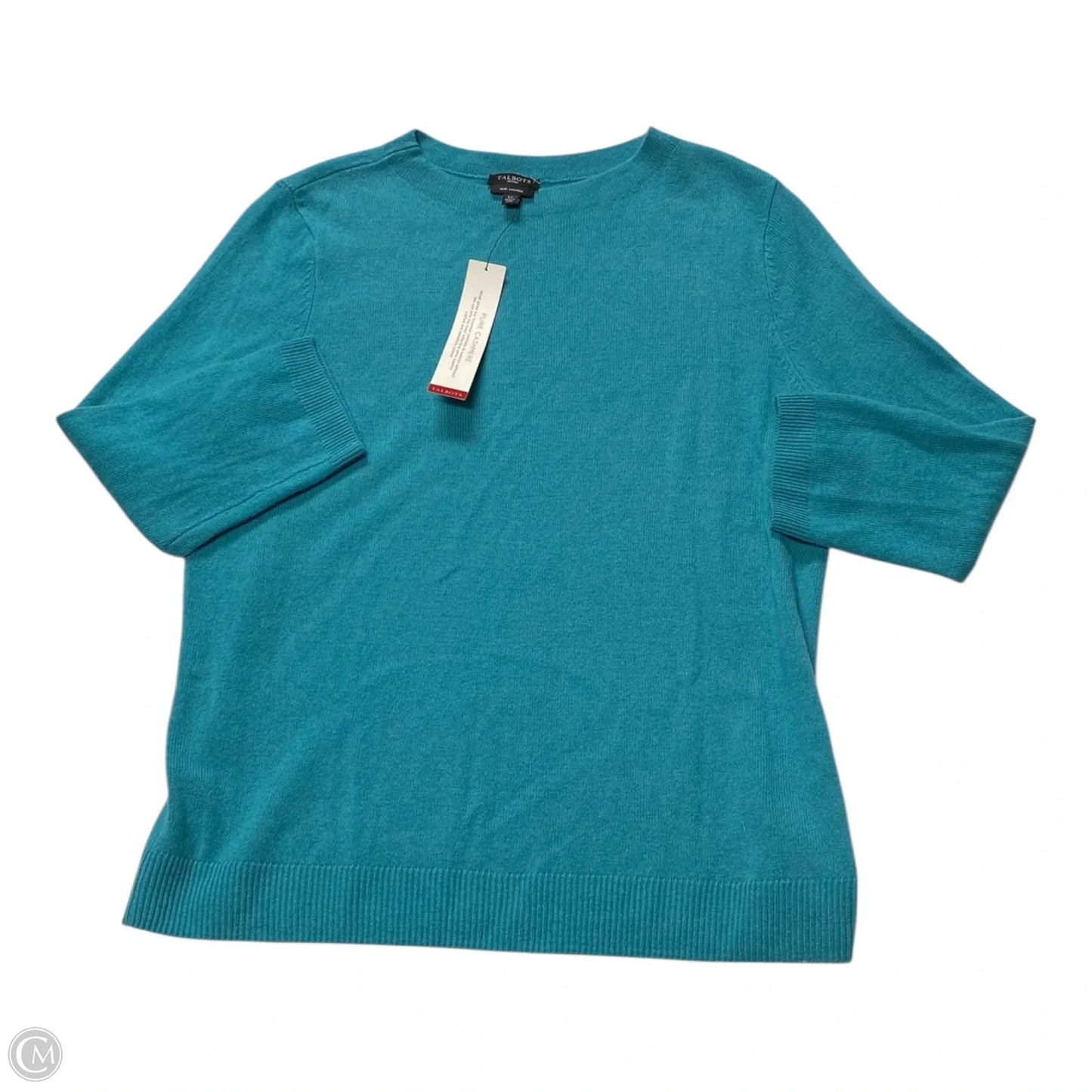 Sweater Cashmere By Talbots In Teal, Size: Lp
