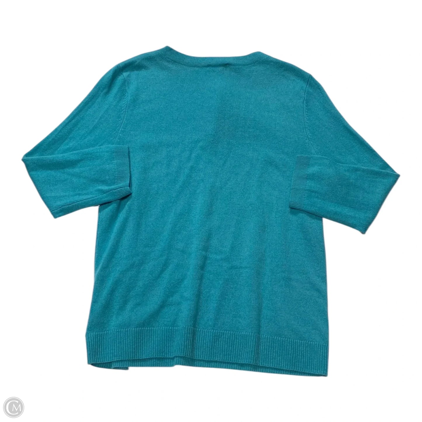 Sweater Cashmere By Talbots In Teal, Size: Lp