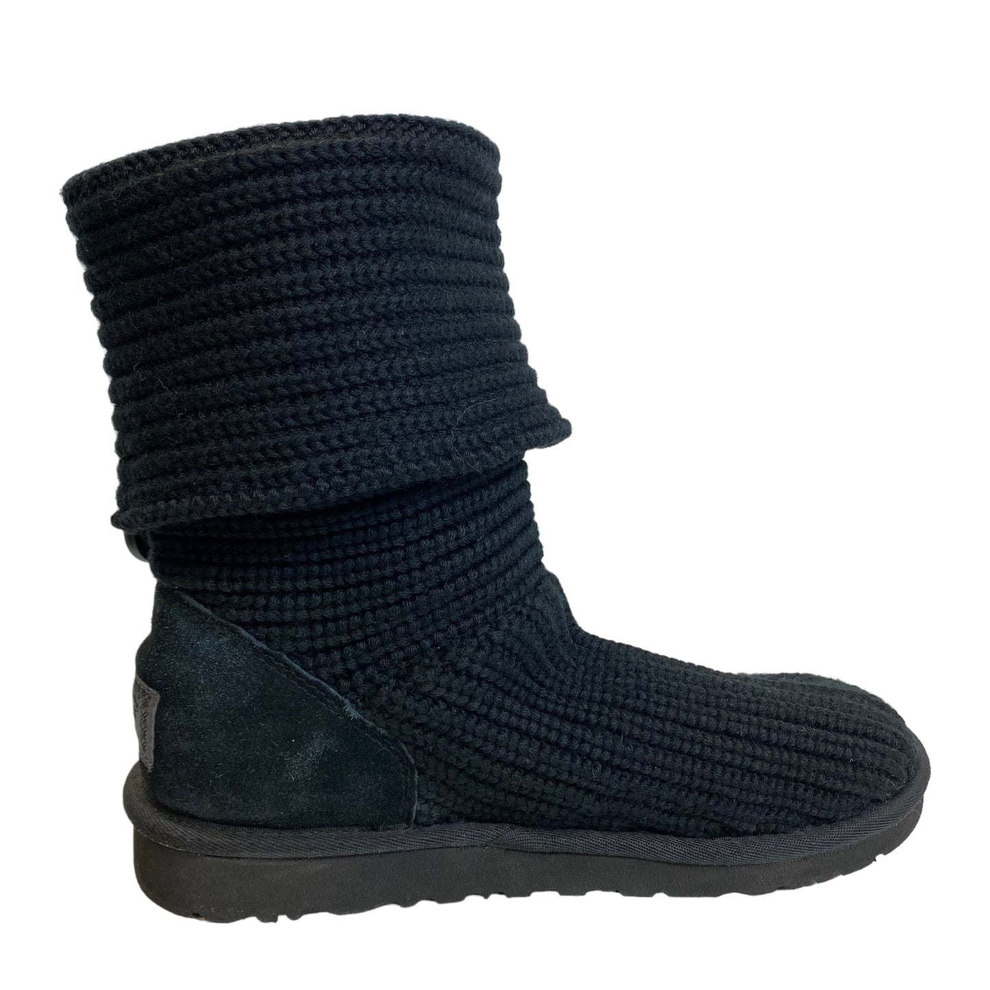 Boots Mid-calf Flats Designer By Ugg Size: 6