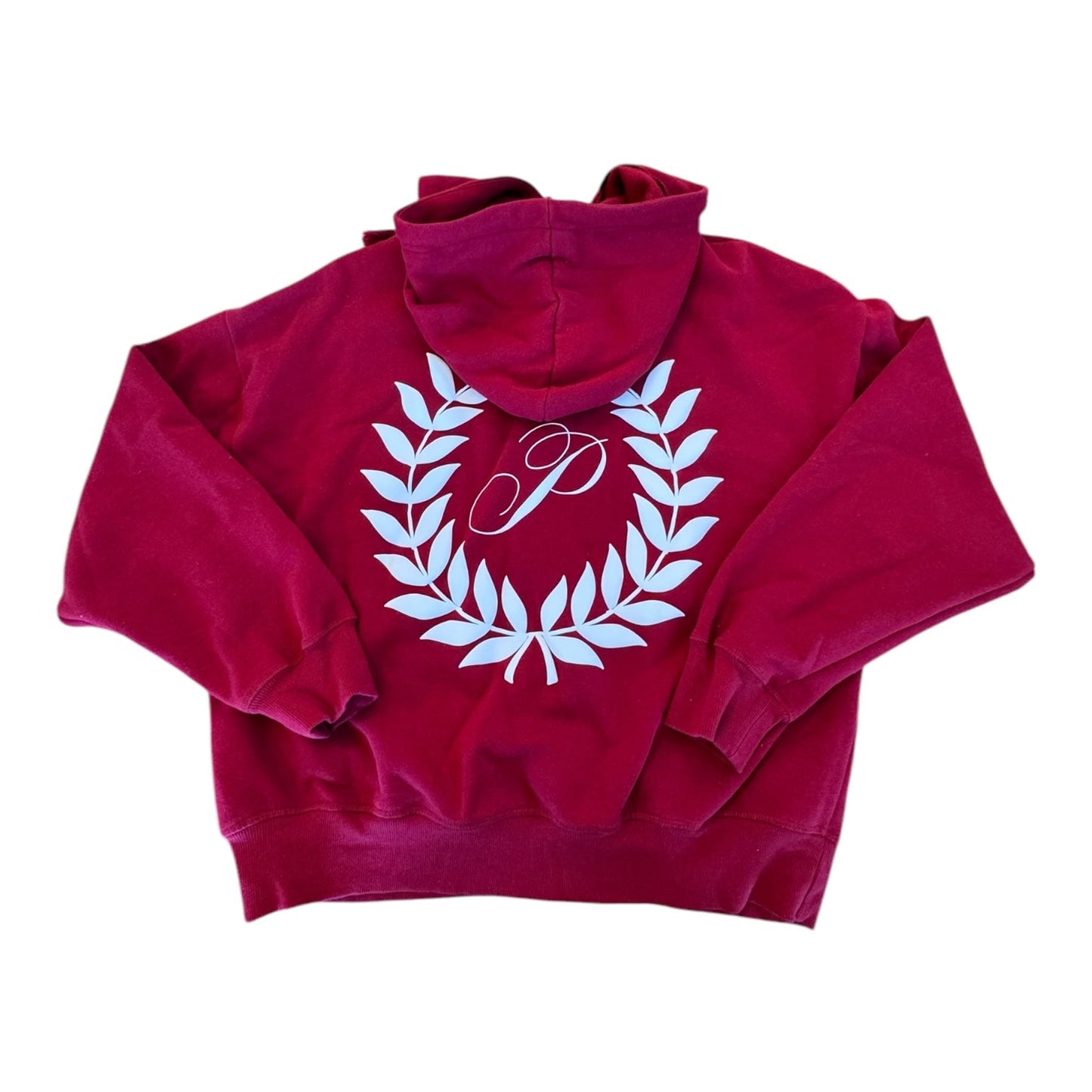 Sweatshirt Hoodie By Pink In Red, Size: M