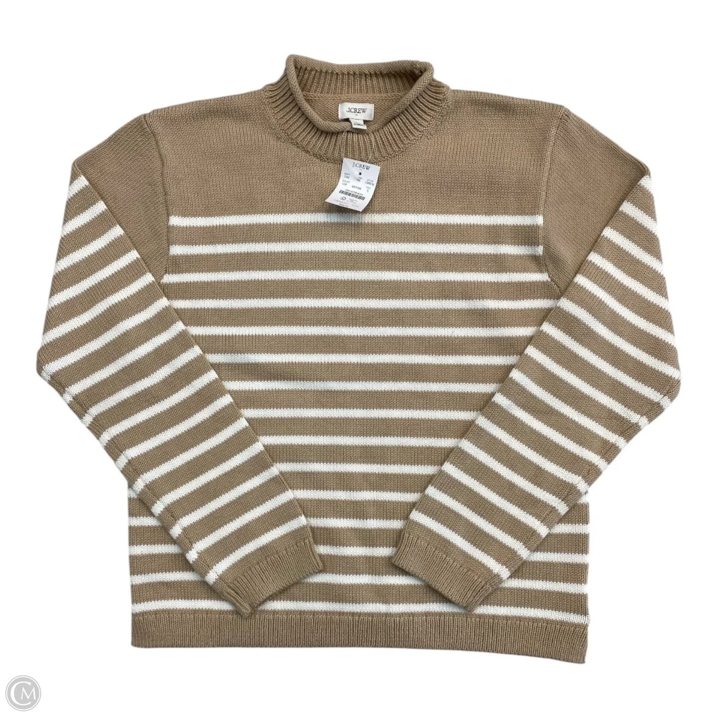 Sweater By J. Crew In Brown & White, Size: S