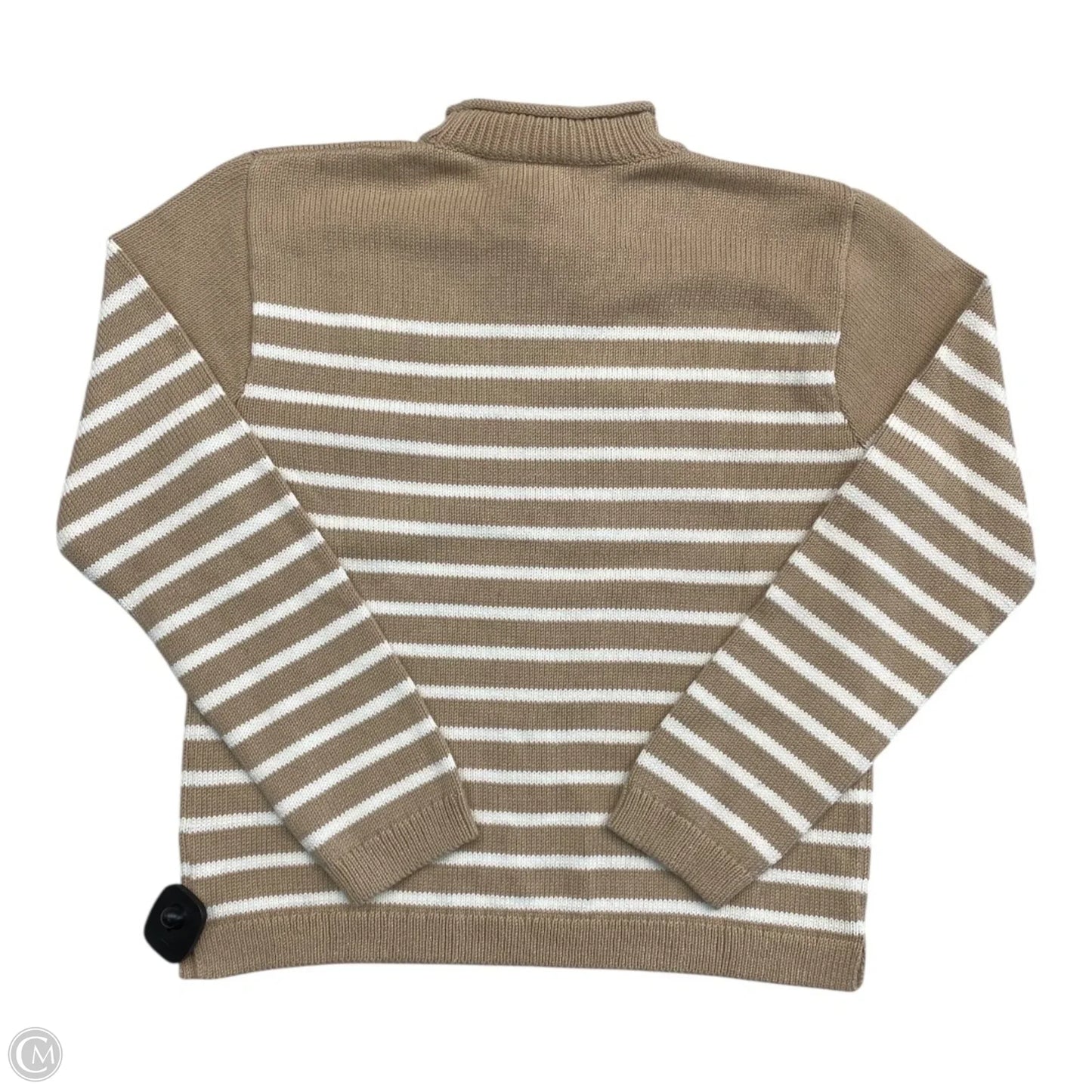 Sweater By J. Crew In Brown & White, Size: S