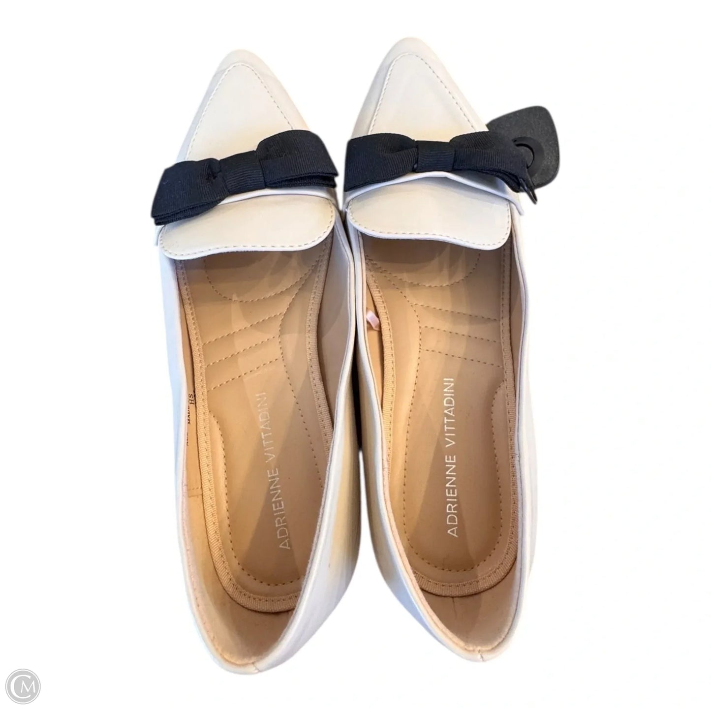 Shoes Heels Block By Adrienne Vittadini In Black & Cream, Size: 7.5