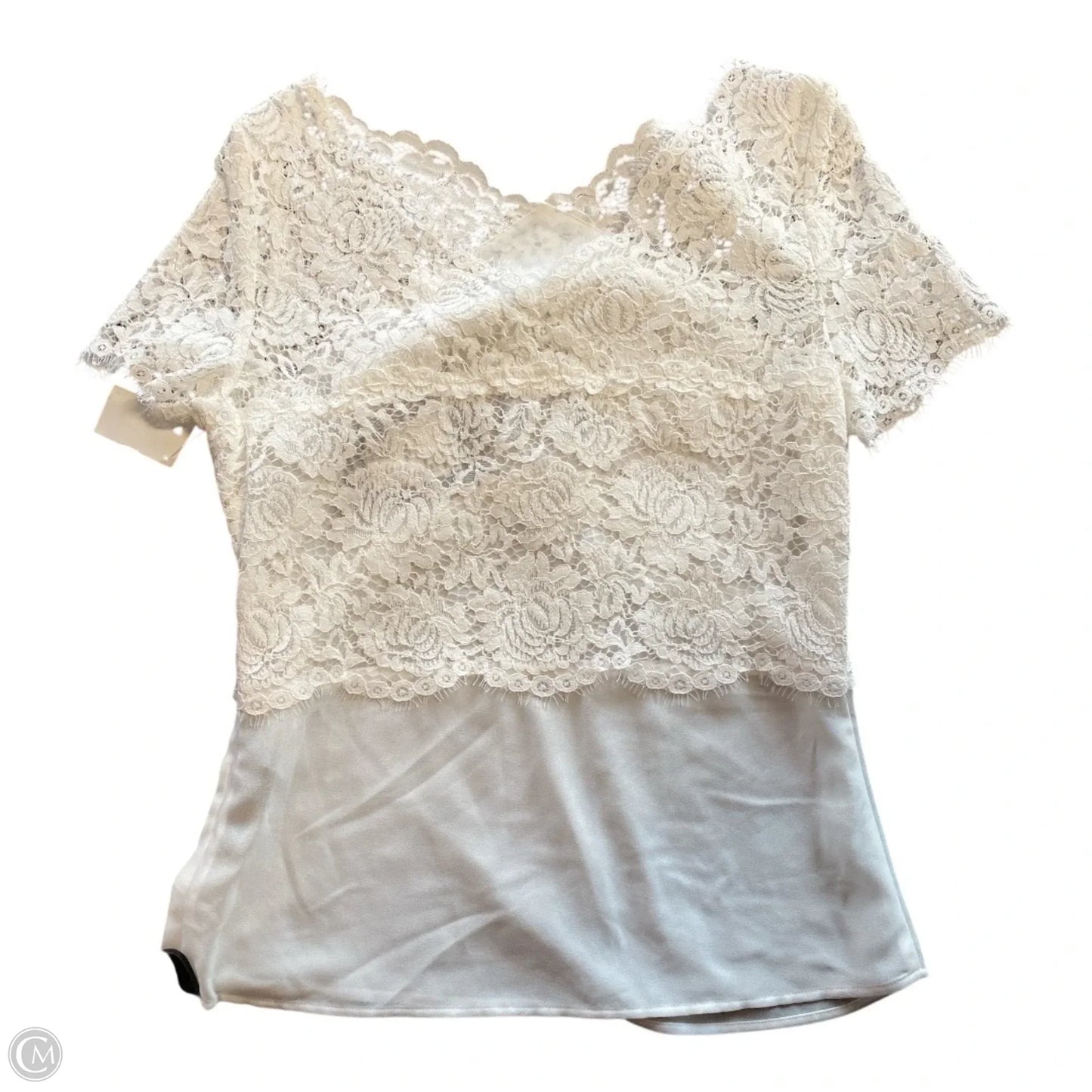 Top Short Sleeve By Cma In White, Size: S