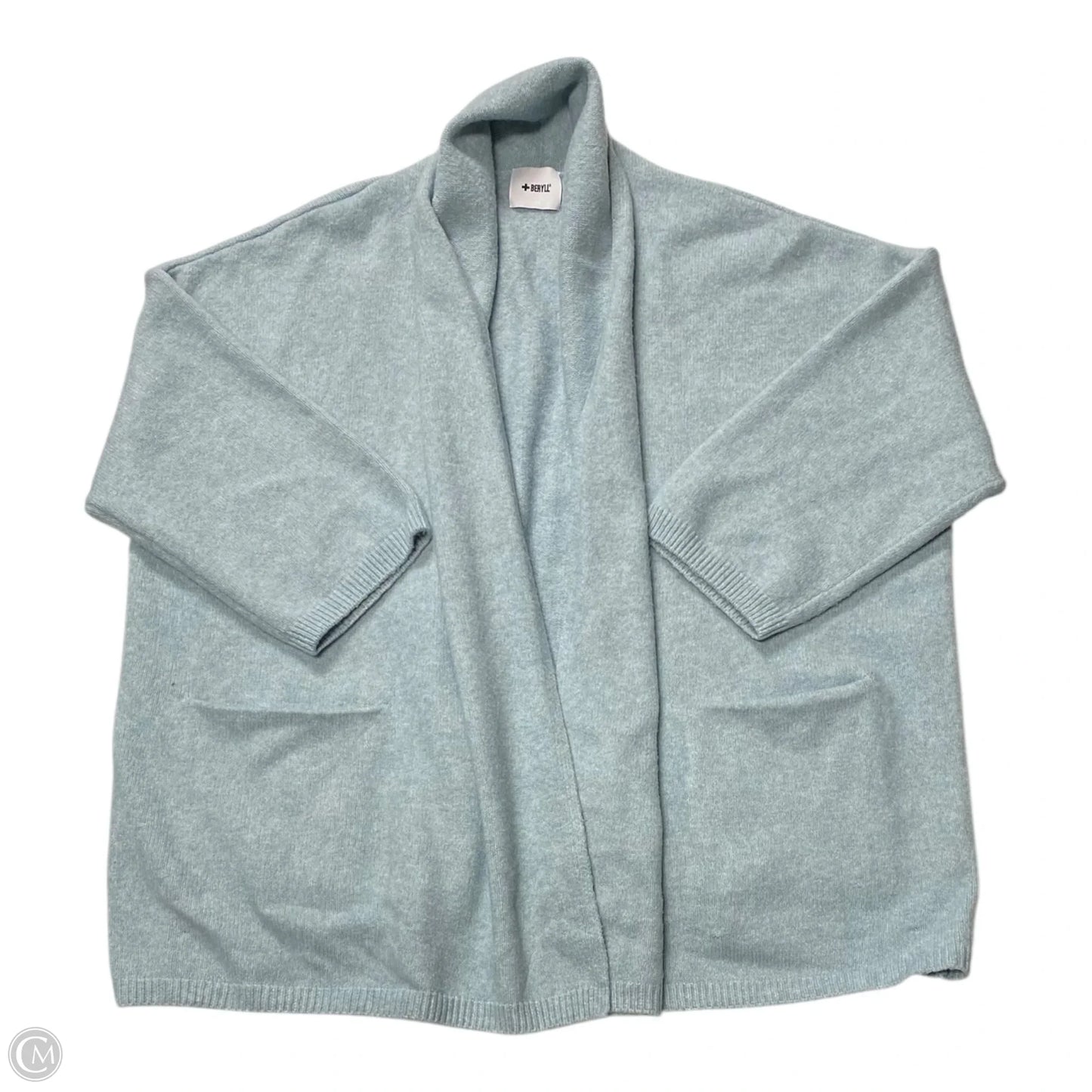 Sweater Cardigan Designer By Cma In Blue, Size: S
