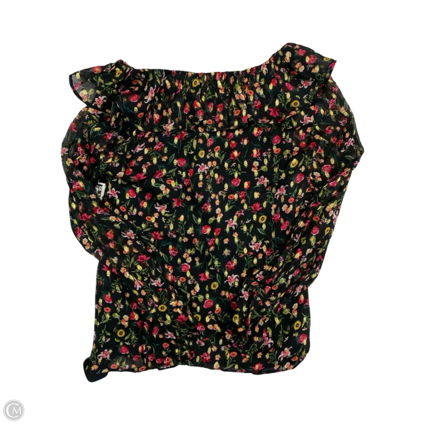 Top Long Sleeve By J. Crew In Floral Print, Size: Xxs