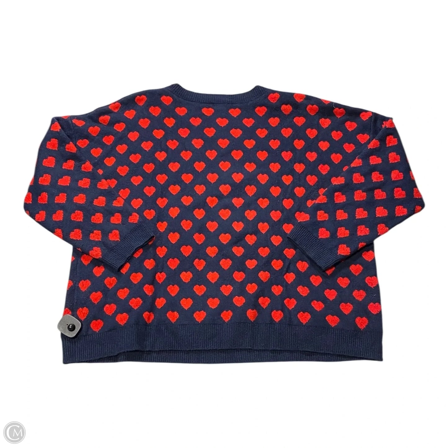 Sweater By Caslon In Blue & Red, Size: 3x