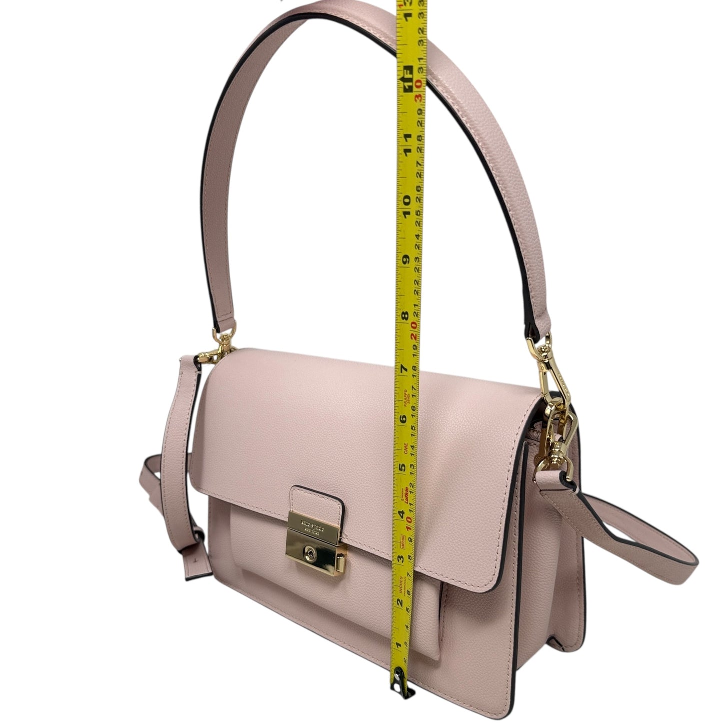 Voyage Leather Shoulder Bag Designer By Kate Spade, Size: Medium