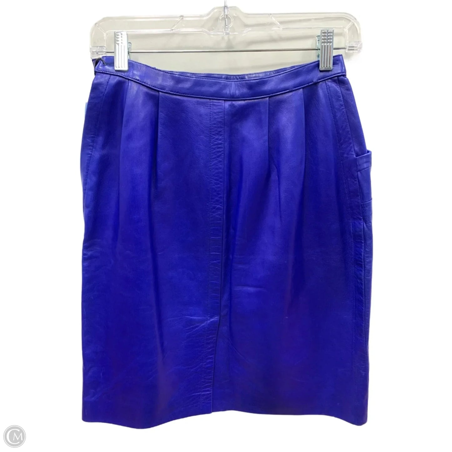 Skirt Luxury Designer By Yves Saint Laurent In Blue, Size: 6