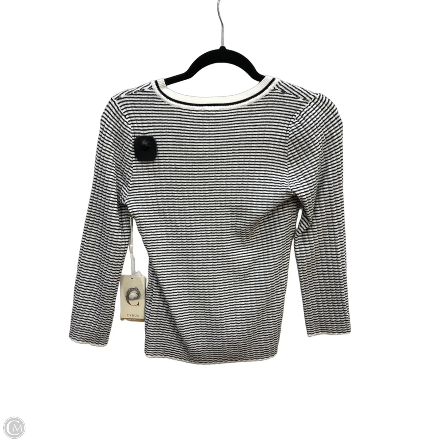 Cardigan By Cyrus In Black & White, Size: Xs