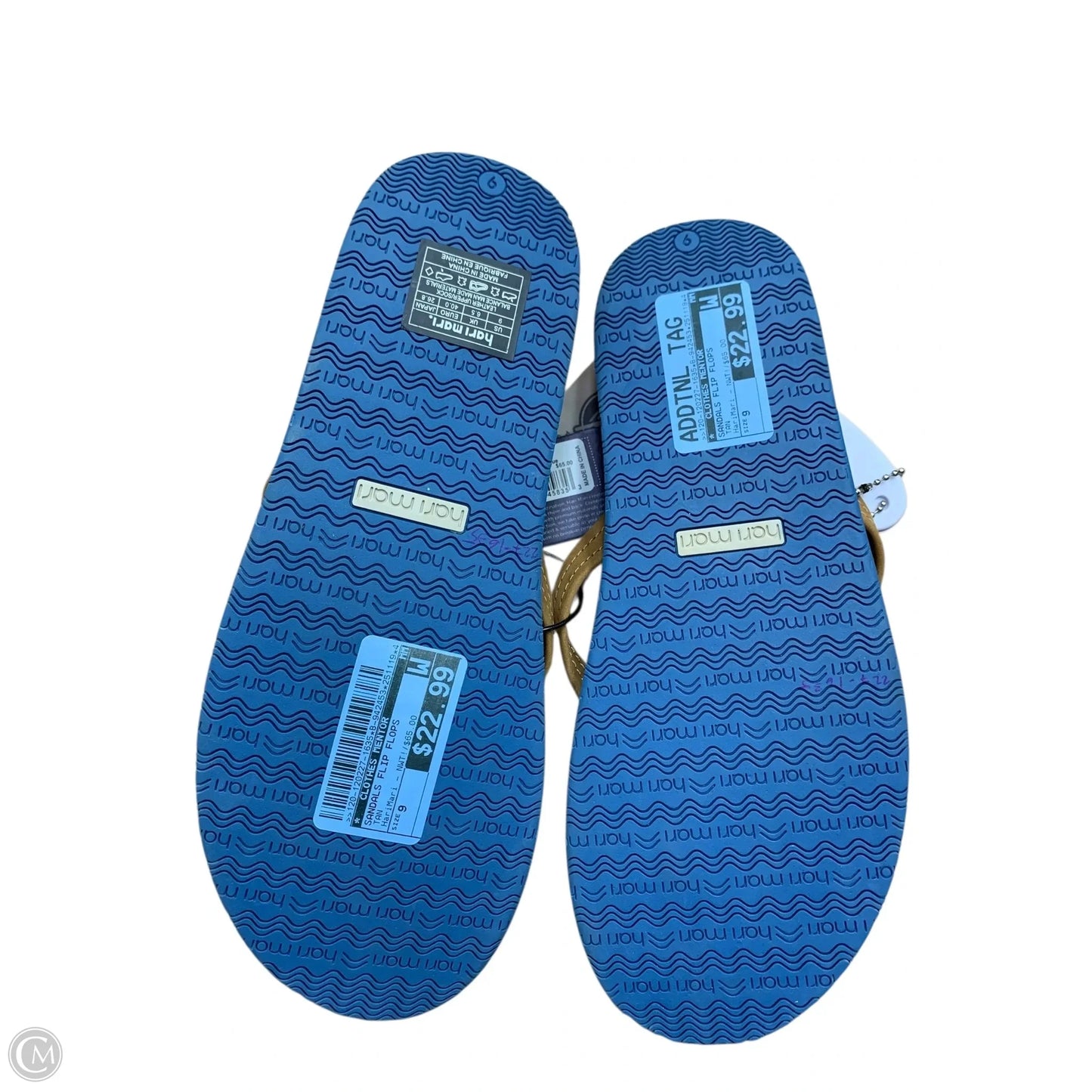 Sandals Flip Flops By Clothes Mentor In Tan, Size: 9