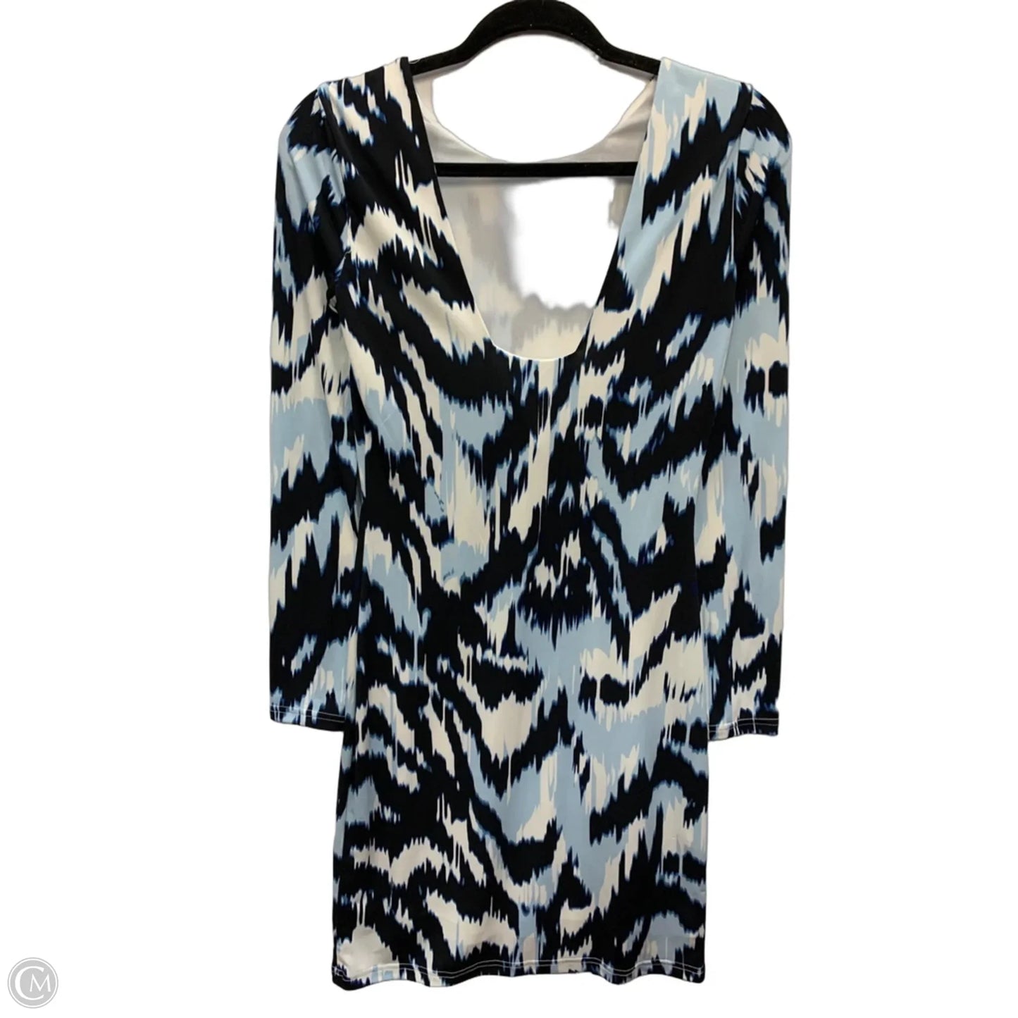 Dress Casual Short By Jennifer Lopez In Black & Blue, Size: S
