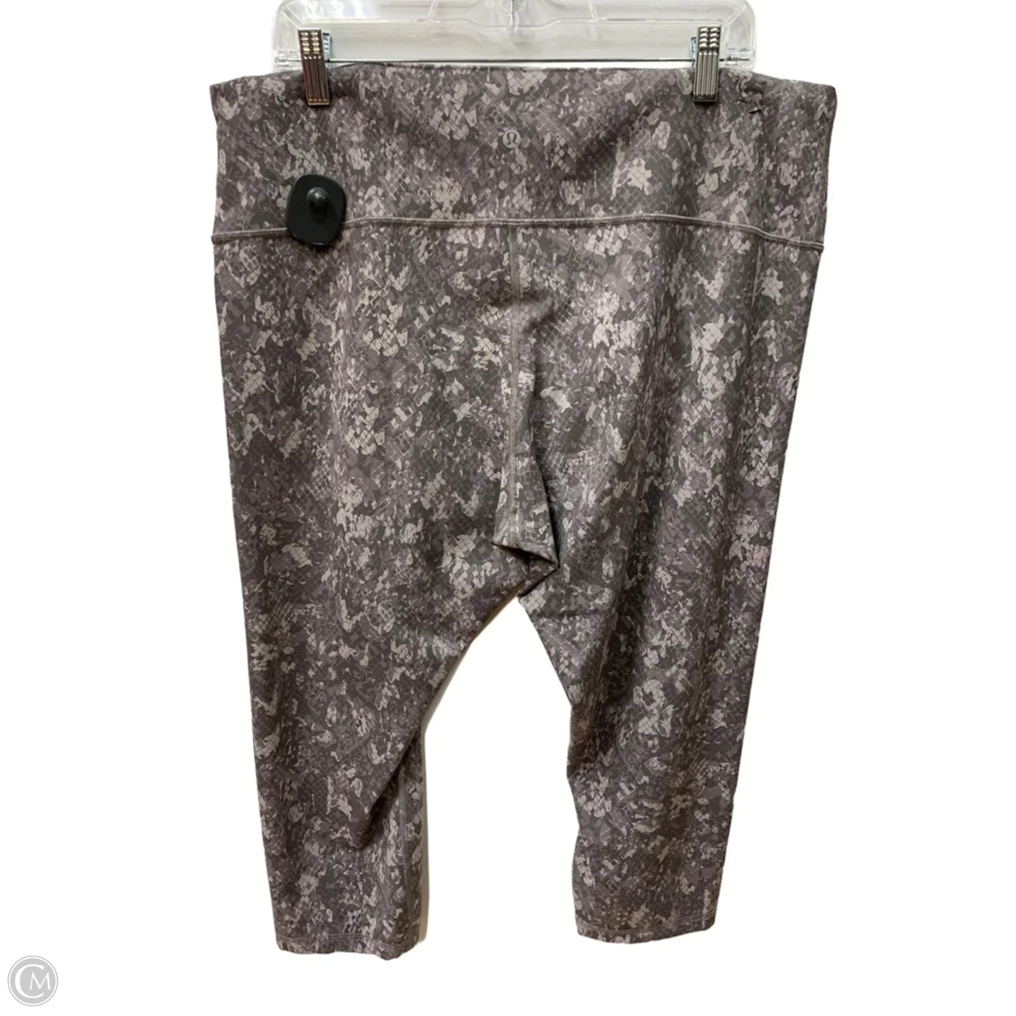 Athletic Leggings Capris By Lululemon In Grey, Size: 20