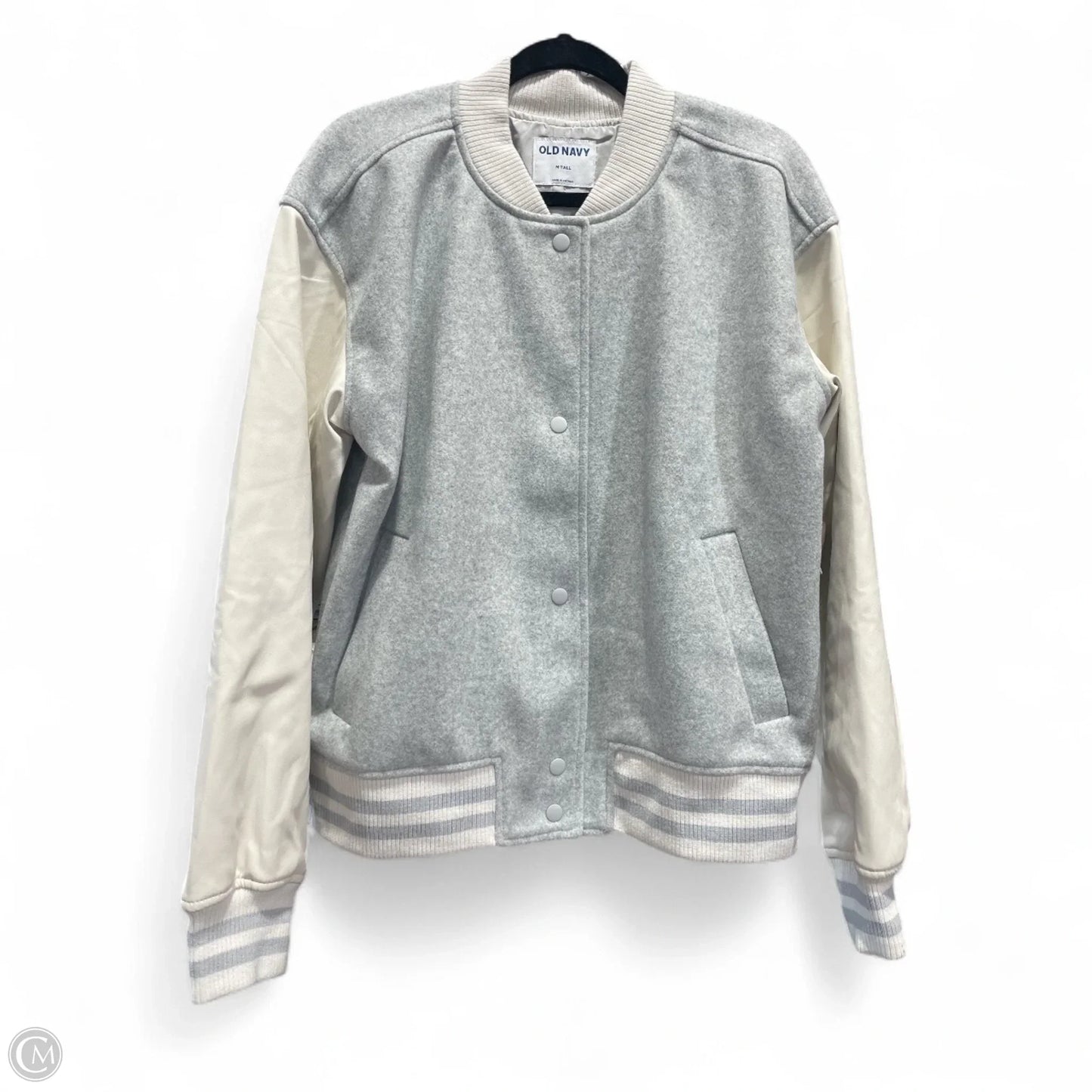 Jacket Other By Old Navy In Grey & White, Size: M