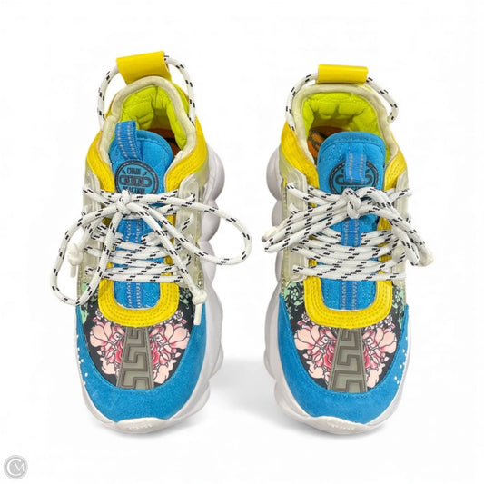 Shoes Luxury Designer By Versace In Multi-colored, Size: 7