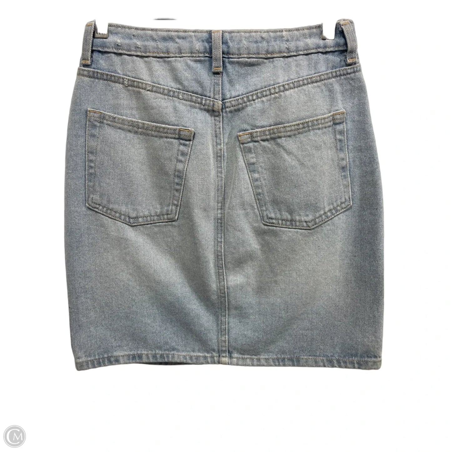 Skirt Midi By H&m In Blue Denim, Size: S