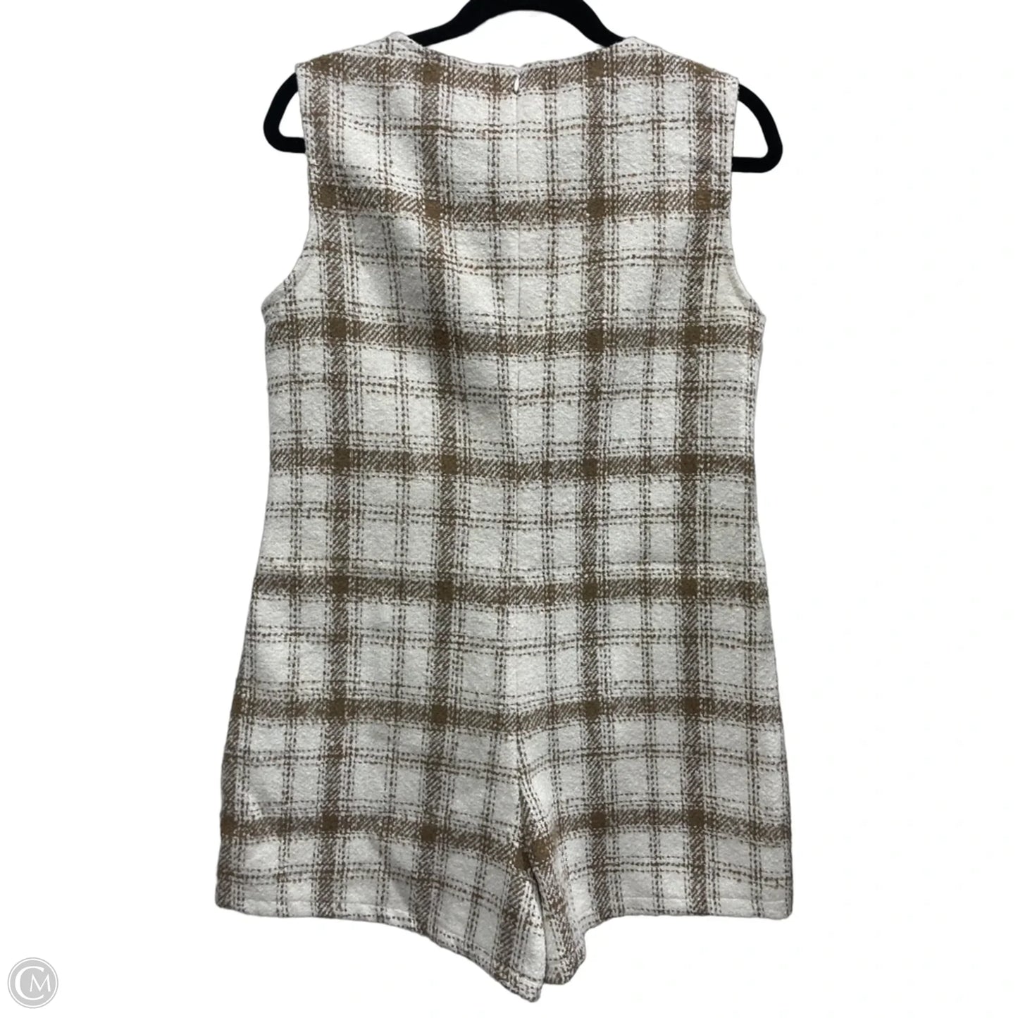Romper By Day + Moon In Brown & Cream, Size: S