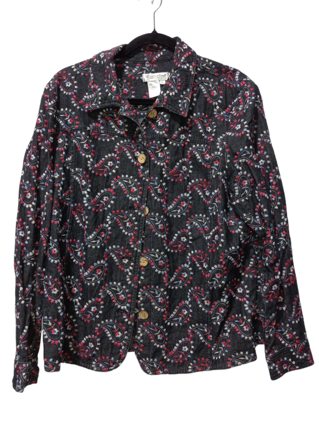 Jacket Denim By Coldwater Creek Size: L