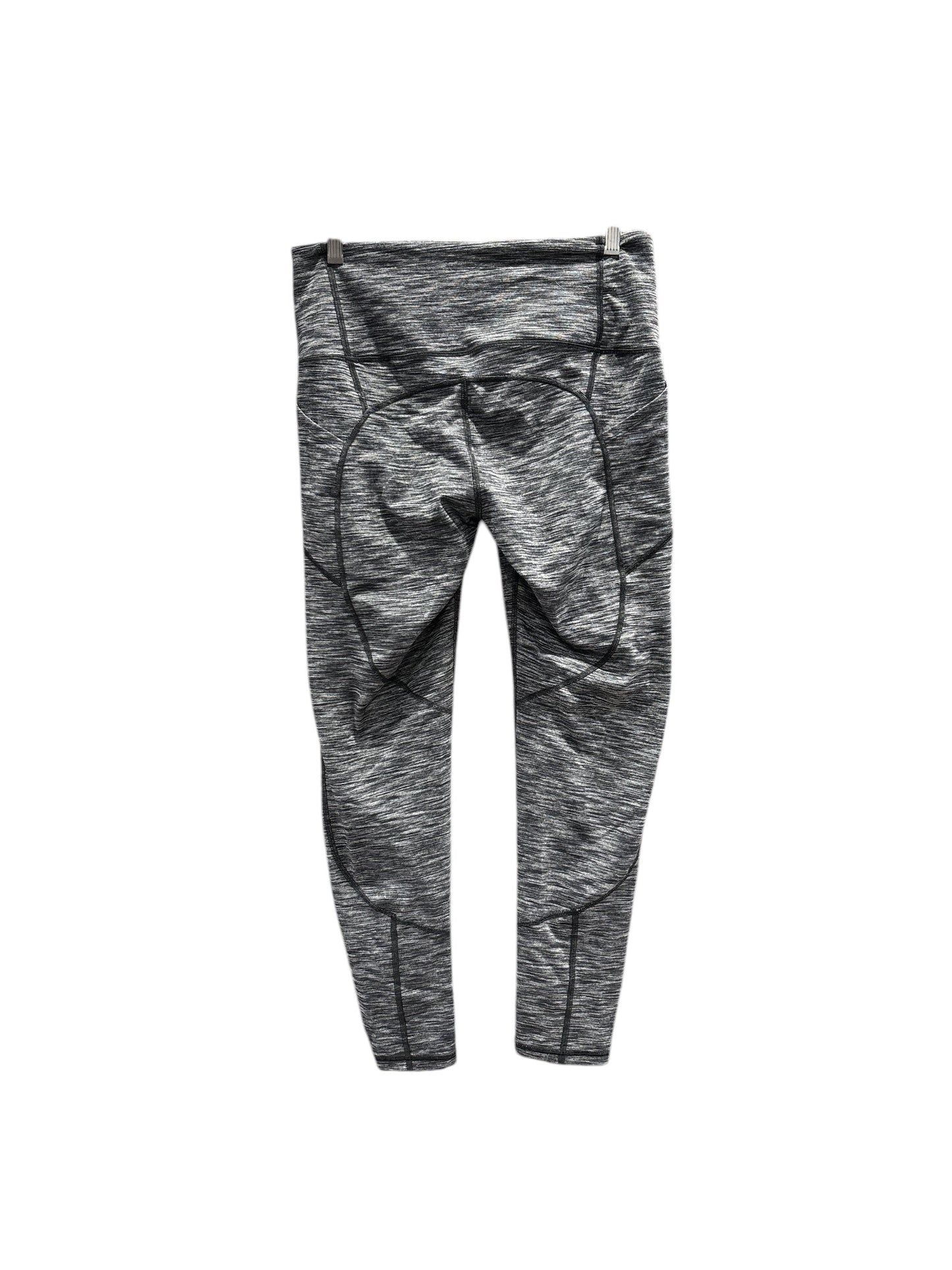 Athletic Leggings By Victorias Secret In Black & Grey, Size: L
