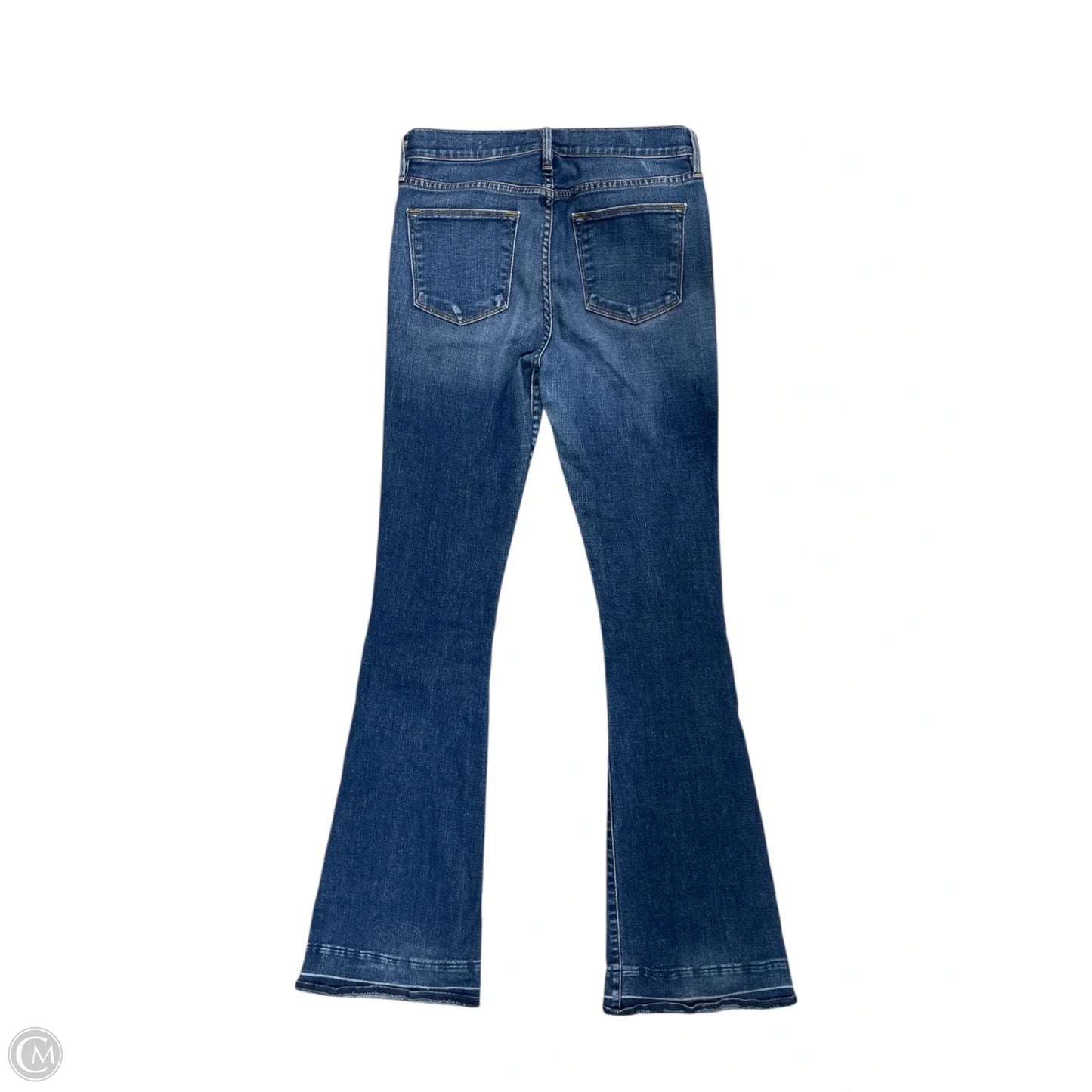 Jeans Flared By Frame In Blue Denim, Size: 8