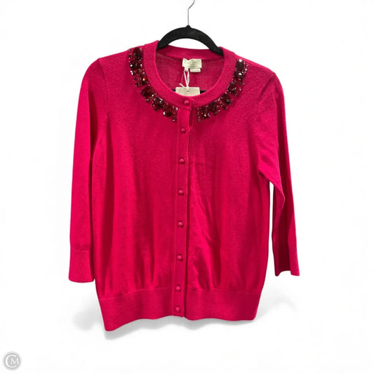 Cardigan Designer By Kate Spade In Pink, Size: M