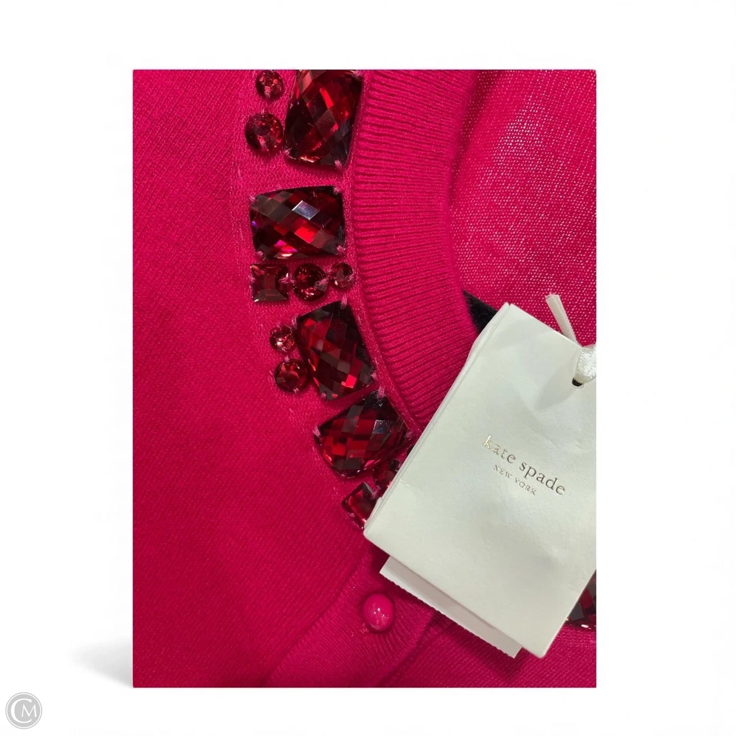 Cardigan Designer By Kate Spade In Pink, Size: M