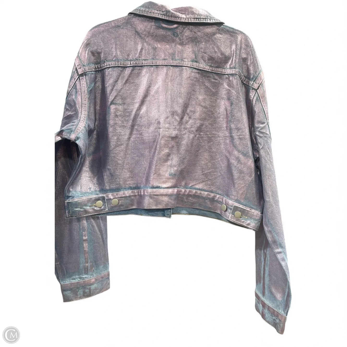 Jacket Denim By Fashion Nova In Purple, Size: 2x